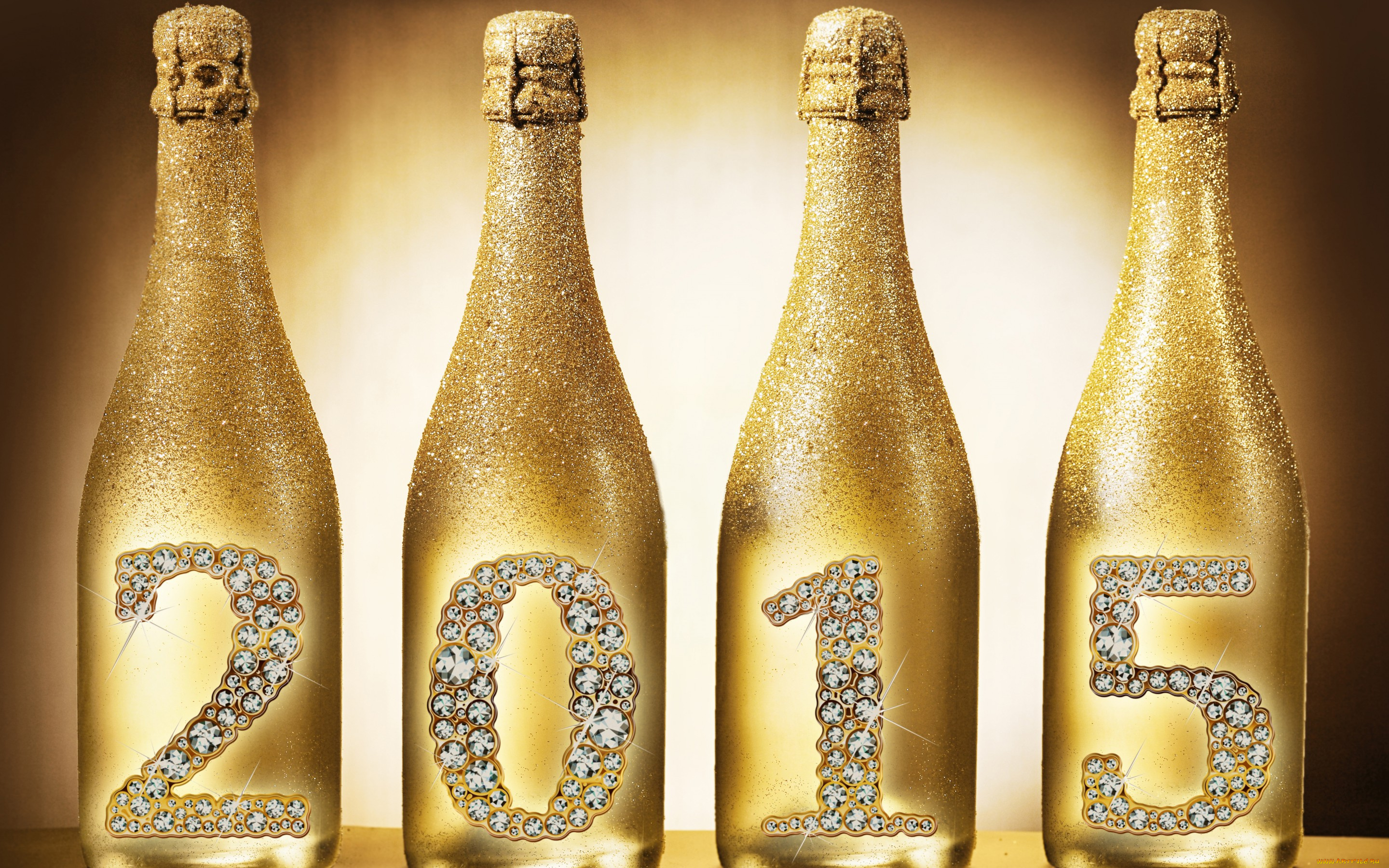 праздничные, -, разное, , новый, год, golden, 2015, champagne, бутылки, шампанское, happy, new, year, новый, год