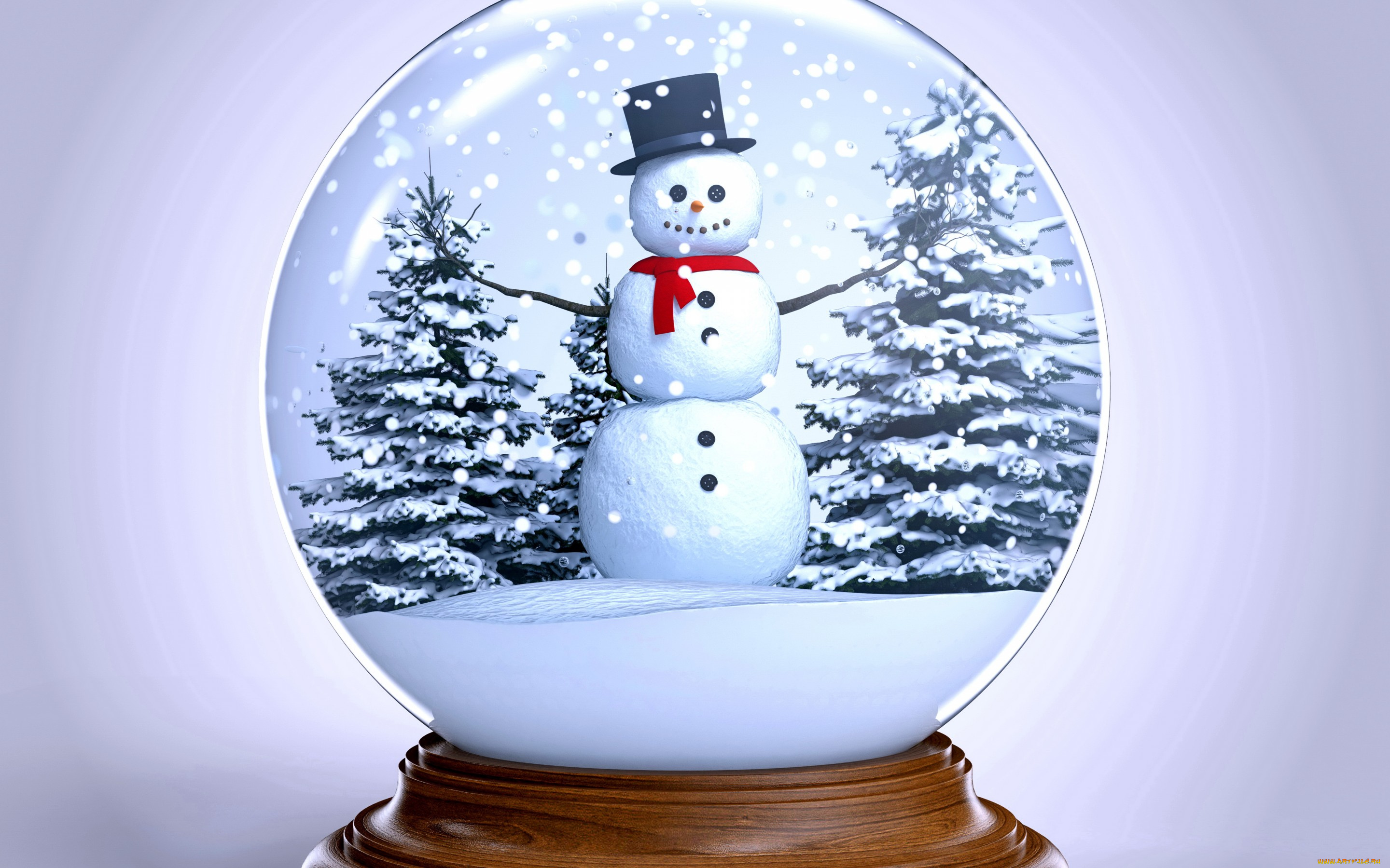 праздничные, 3д, графика, , новый, год, новый, год, new, year, merry, globe, snow, winter, cristmas, рождество, шар, снег, елка, снеговик