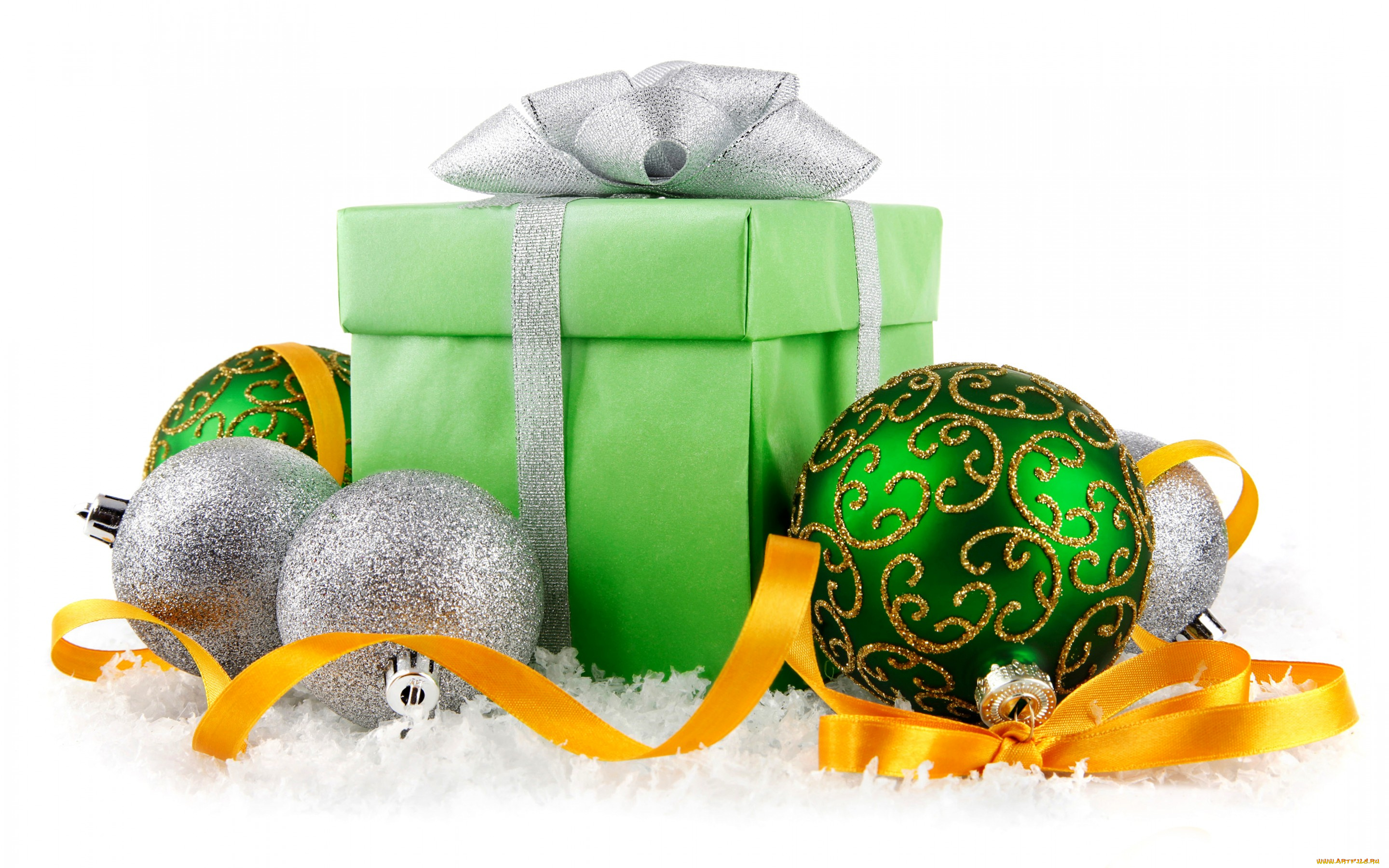 праздничные, подарки, и, коробочки, new, year, christmas, decoration, balls, snow, новый, год, украшения, шары