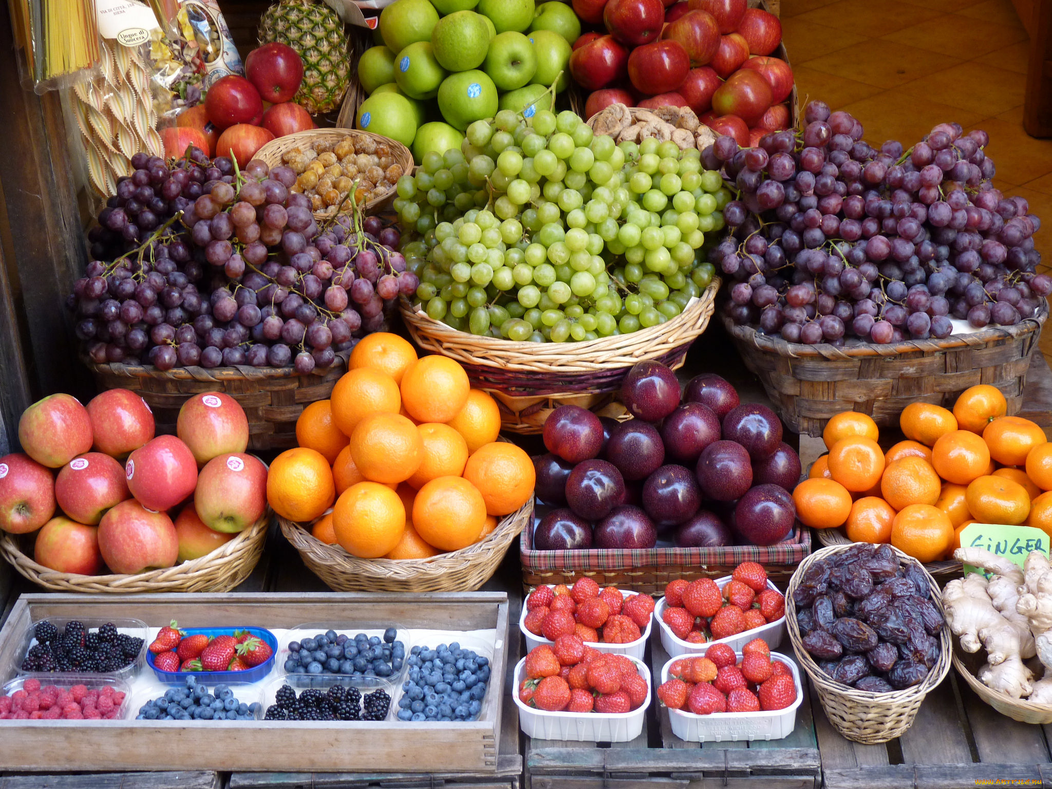 еда, фрукты, , ягоды, прилавок