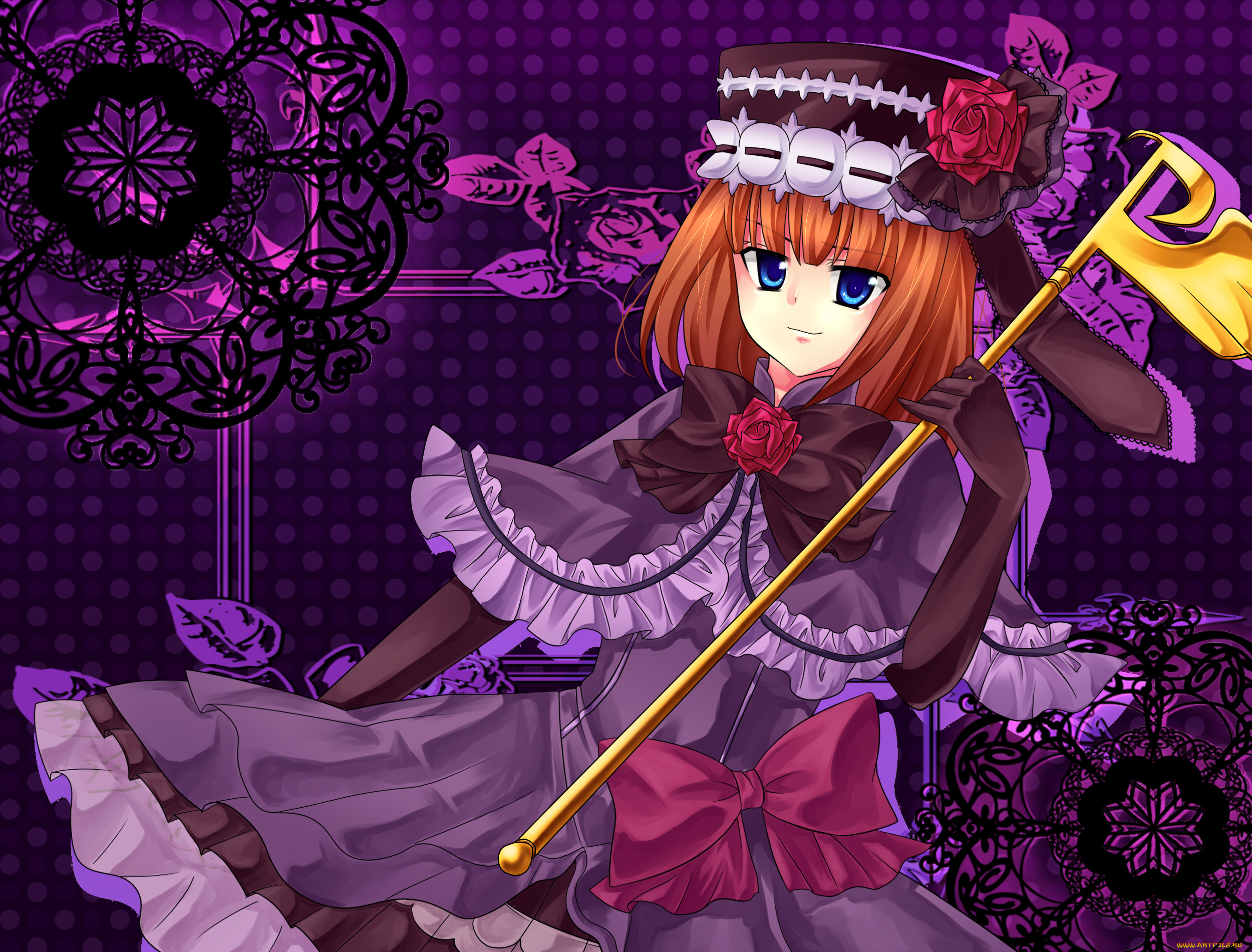 umineko, no, naku, koro, ni, аниме, фон, взгляд, девушка