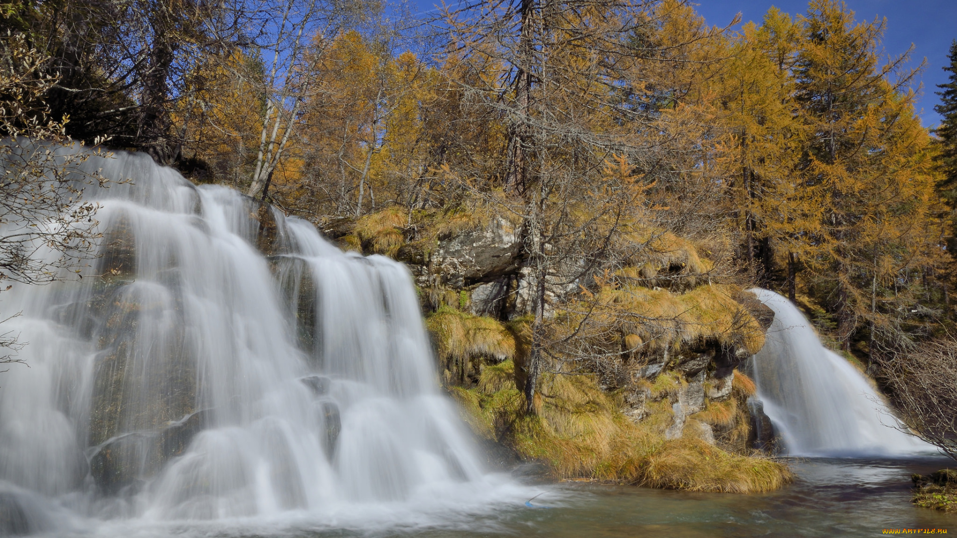 природа, водопады, простор