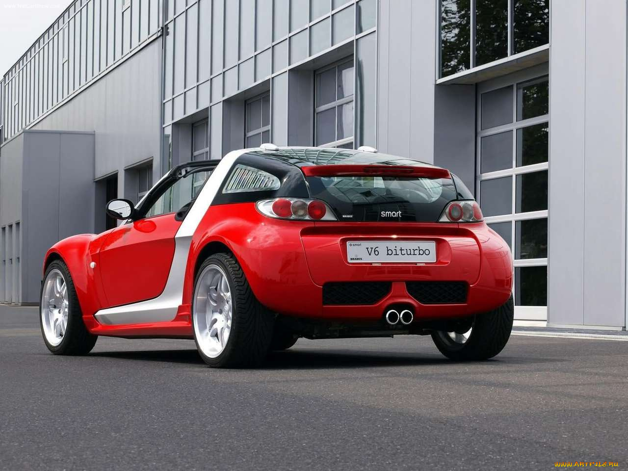 brabus, smart, roadster, coupe, v6, 2003, автомобили