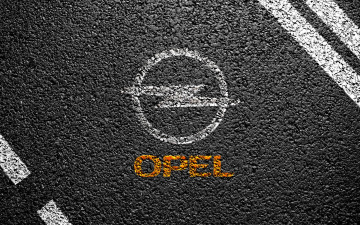 Картинка бренды авто мото opel асфальт разметка эмблема