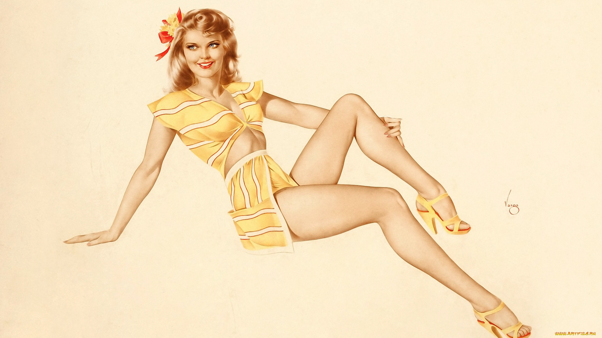 рисованные, alberto, vargas, пин-ап, pin-up, alberto, vargas, девушка