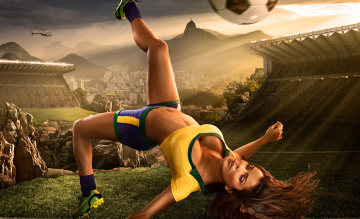 Картинка спорт футбол фото tim tadder игра мяч девушка