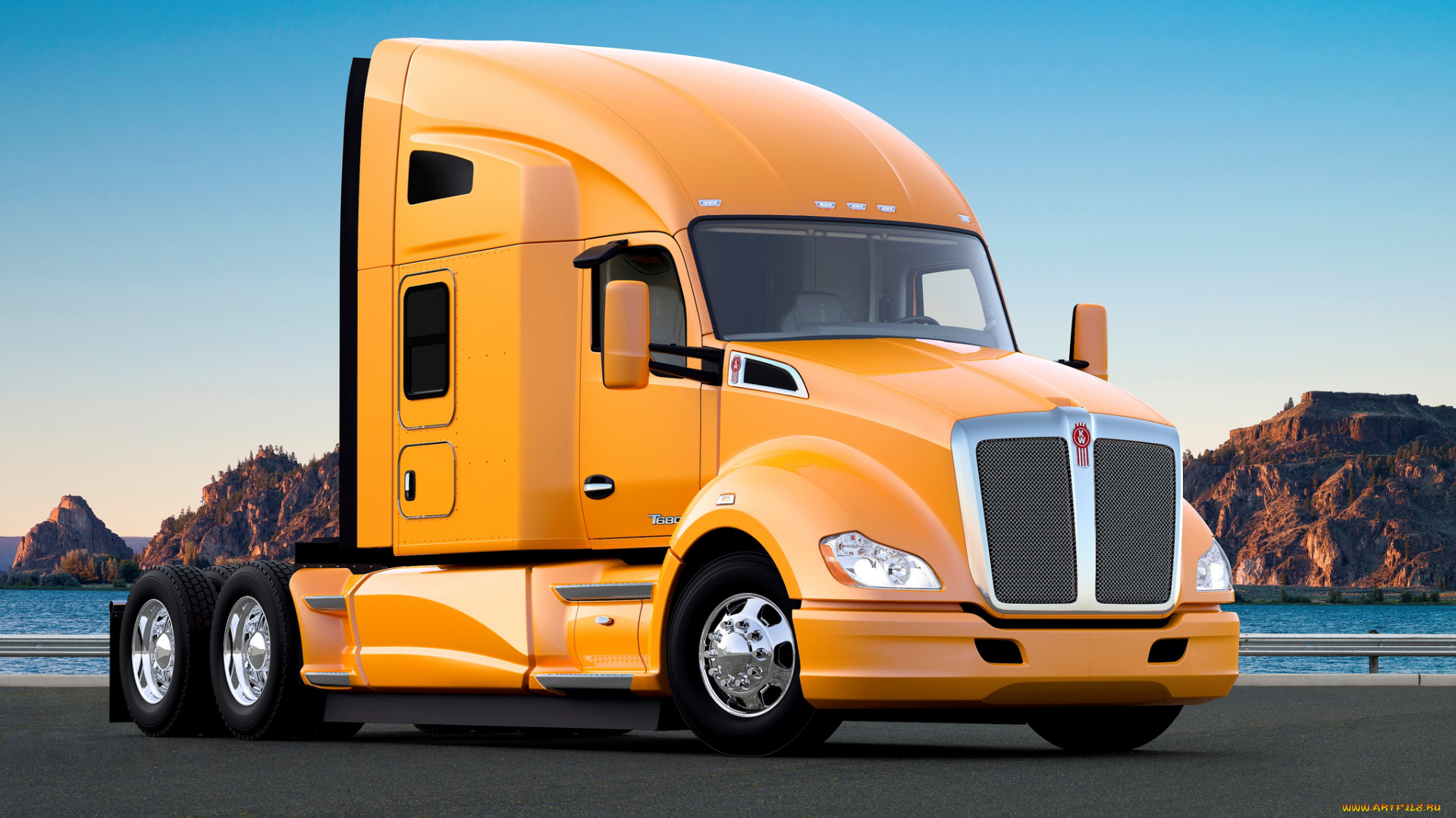 kenworth, t680, 76-inch, sleeper, автомобили, kenworth, тягач, седельный, грузовик, тяжелый