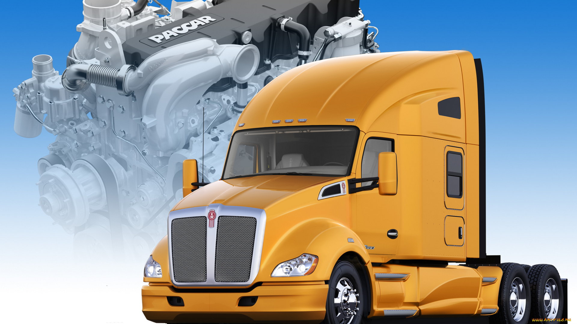 kenworth, t680, 76-inch, sleeper, автомобили, kenworth, тягач, седельный, грузовик, тяжелый