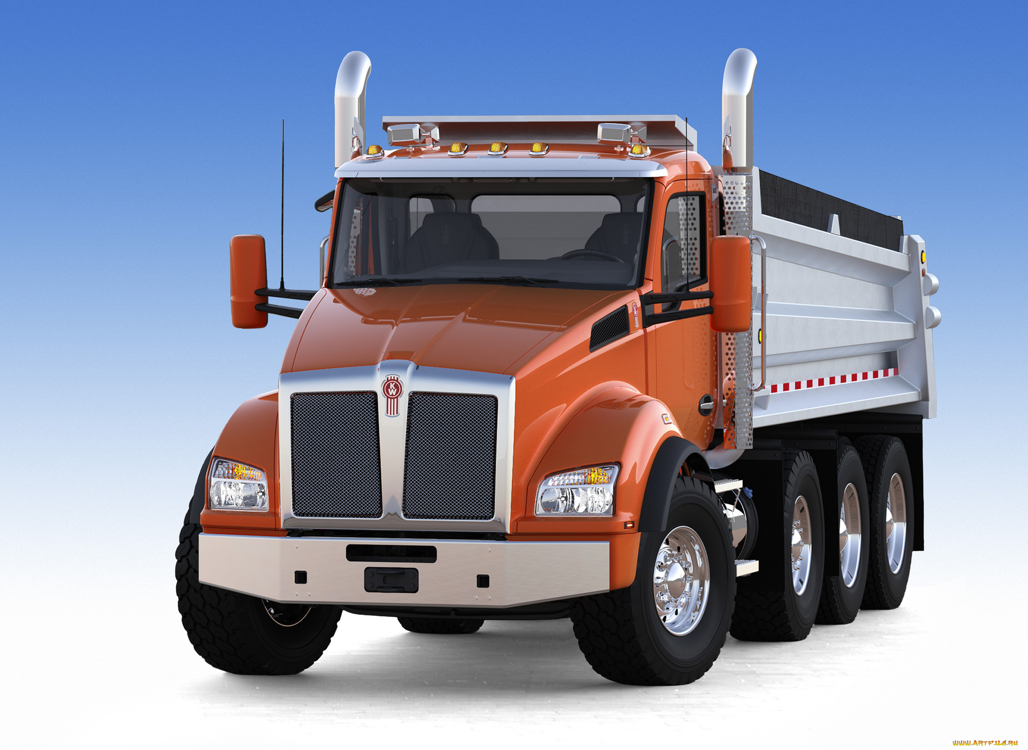 kenworth, -, t880, dump, автомобили, kenworth, седельный, грузовик, тяжелый, тягач