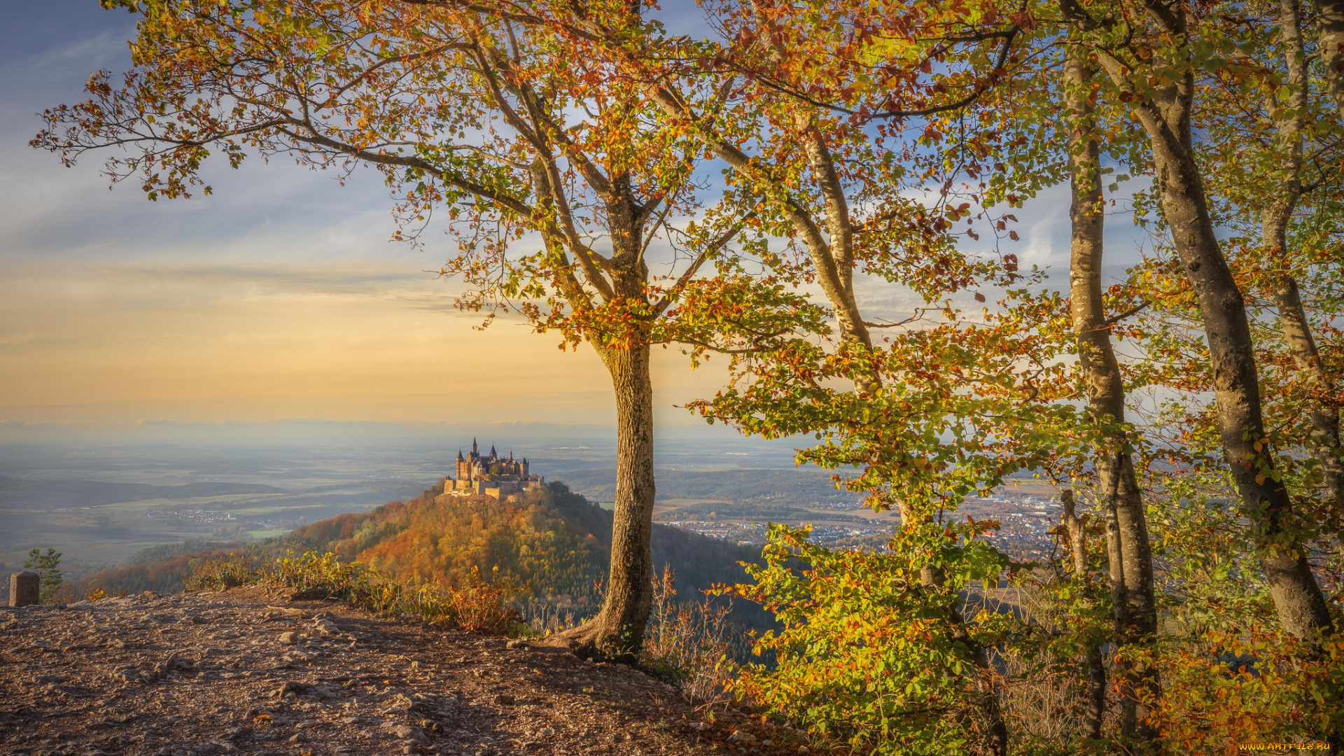 burg, hohenzollern, города, -, пейзажи, простор