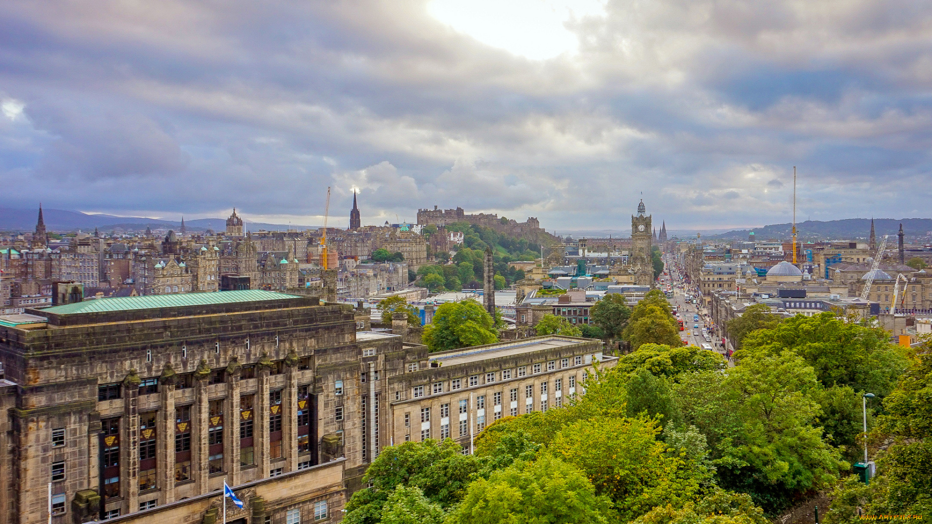 edinburgh, castle, города, эдинбург, , шотландия, простор