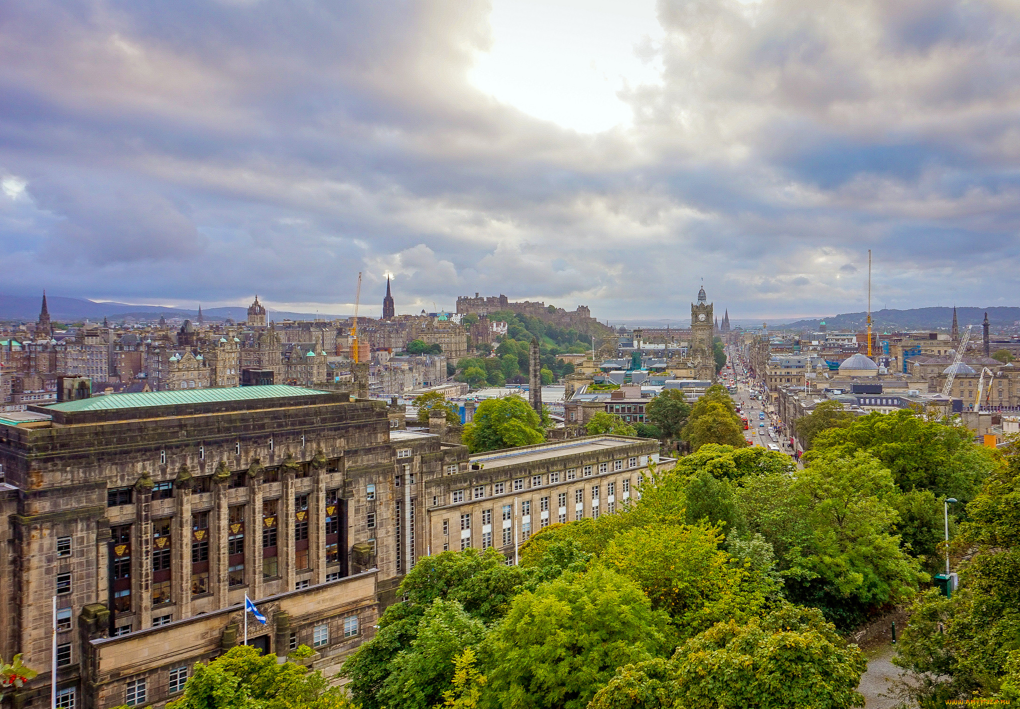 edinburgh, castle, города, эдинбург, , шотландия, простор