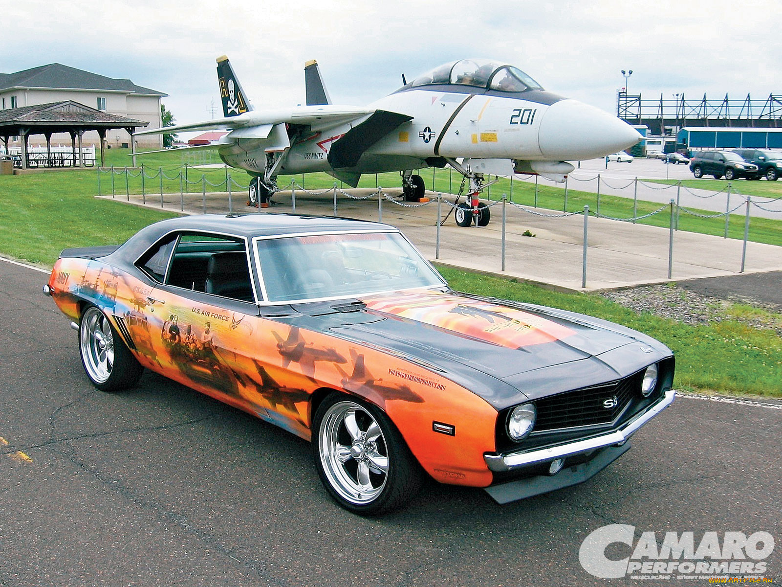 1969, chevy, camaro, автомобили