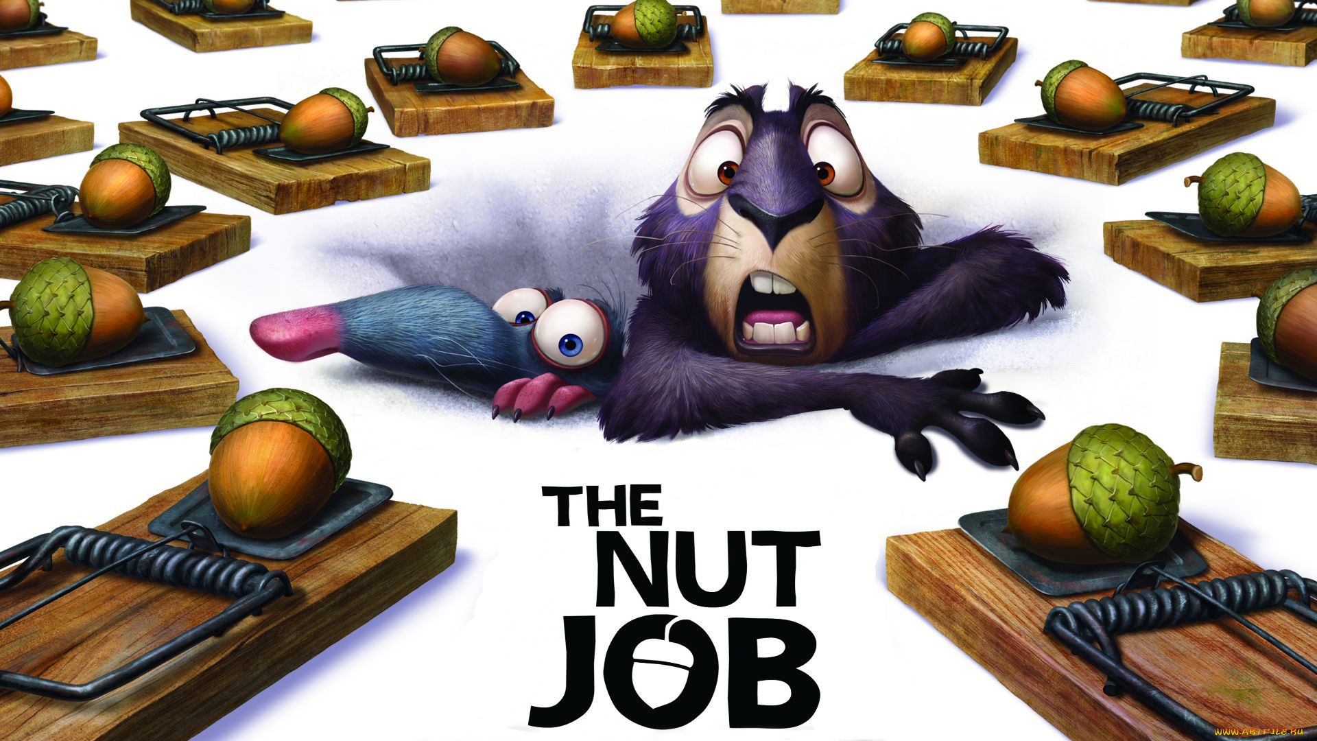 the, nut, job, мультфильмы, реальная, белка