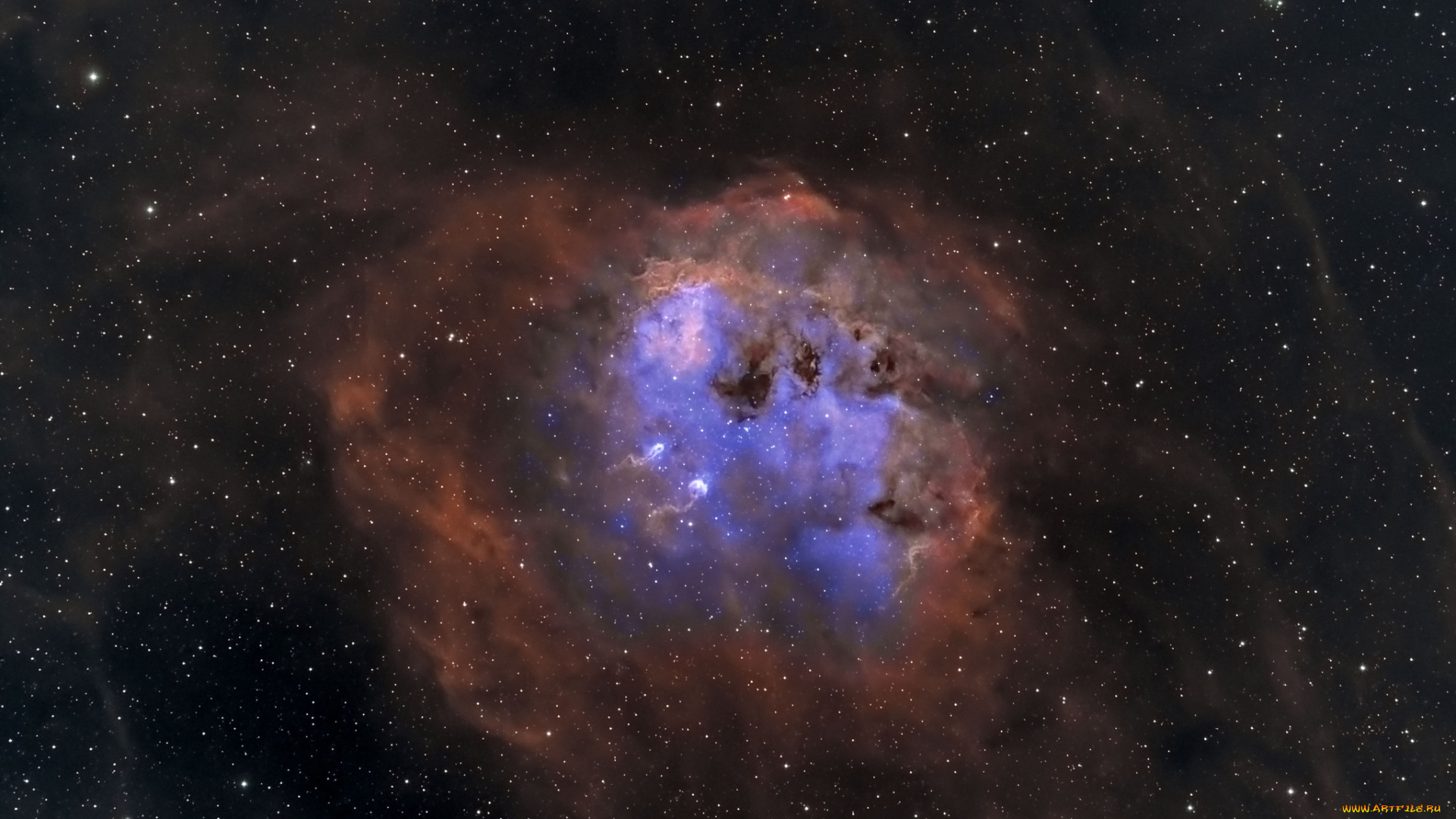 ic410, -, the, tadpoles, космос, галактики, туманности, туманность