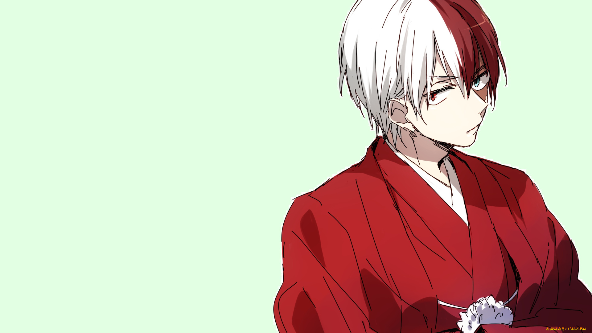 аниме, boku, no, hero, academia, todoroki, shouto