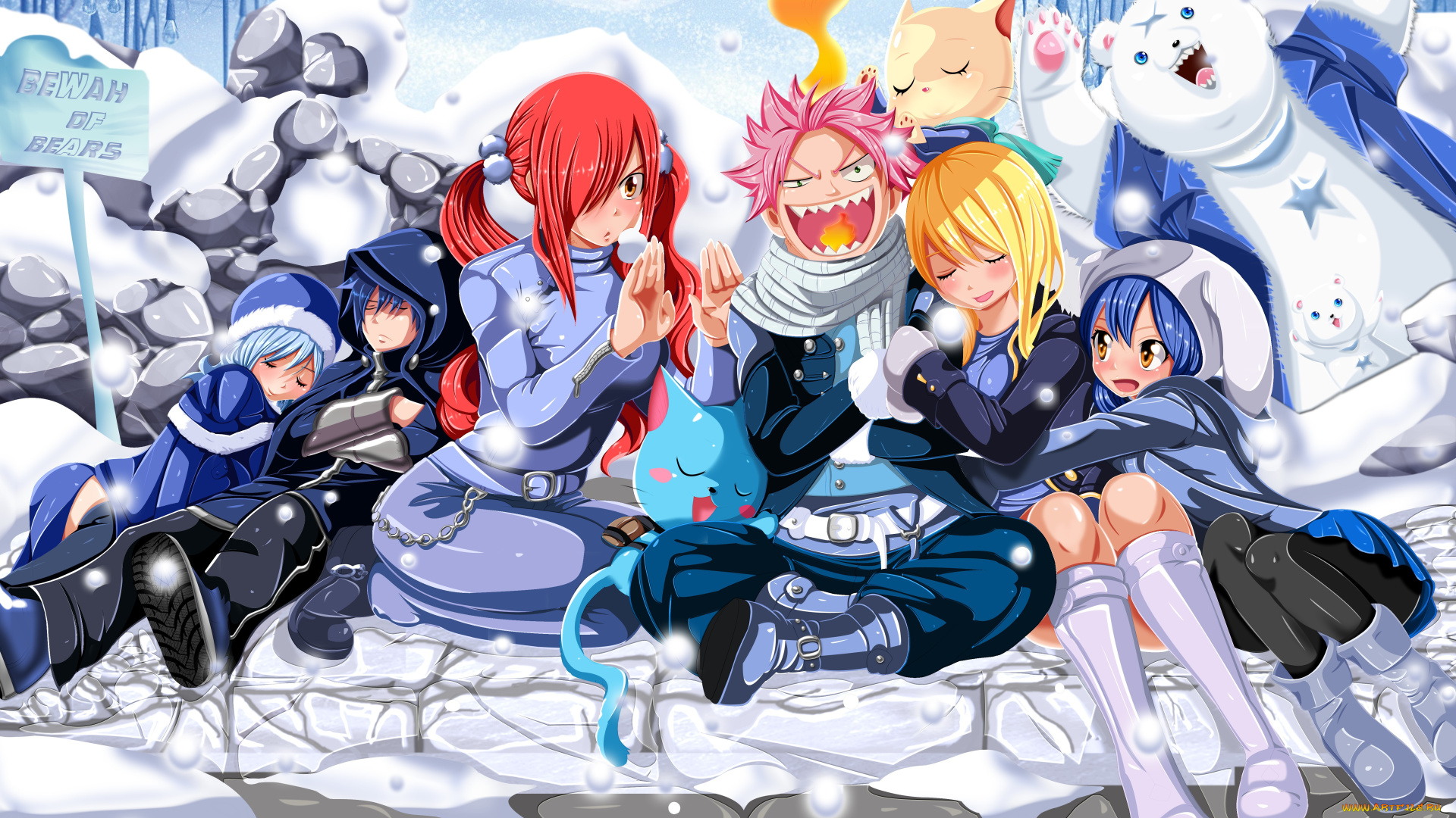 аниме, fairy, tail, grey, japanese, bear, oriental, wendy, marvell, dragon, slayer, gray, fullbuster, neko, natsu, dragneel