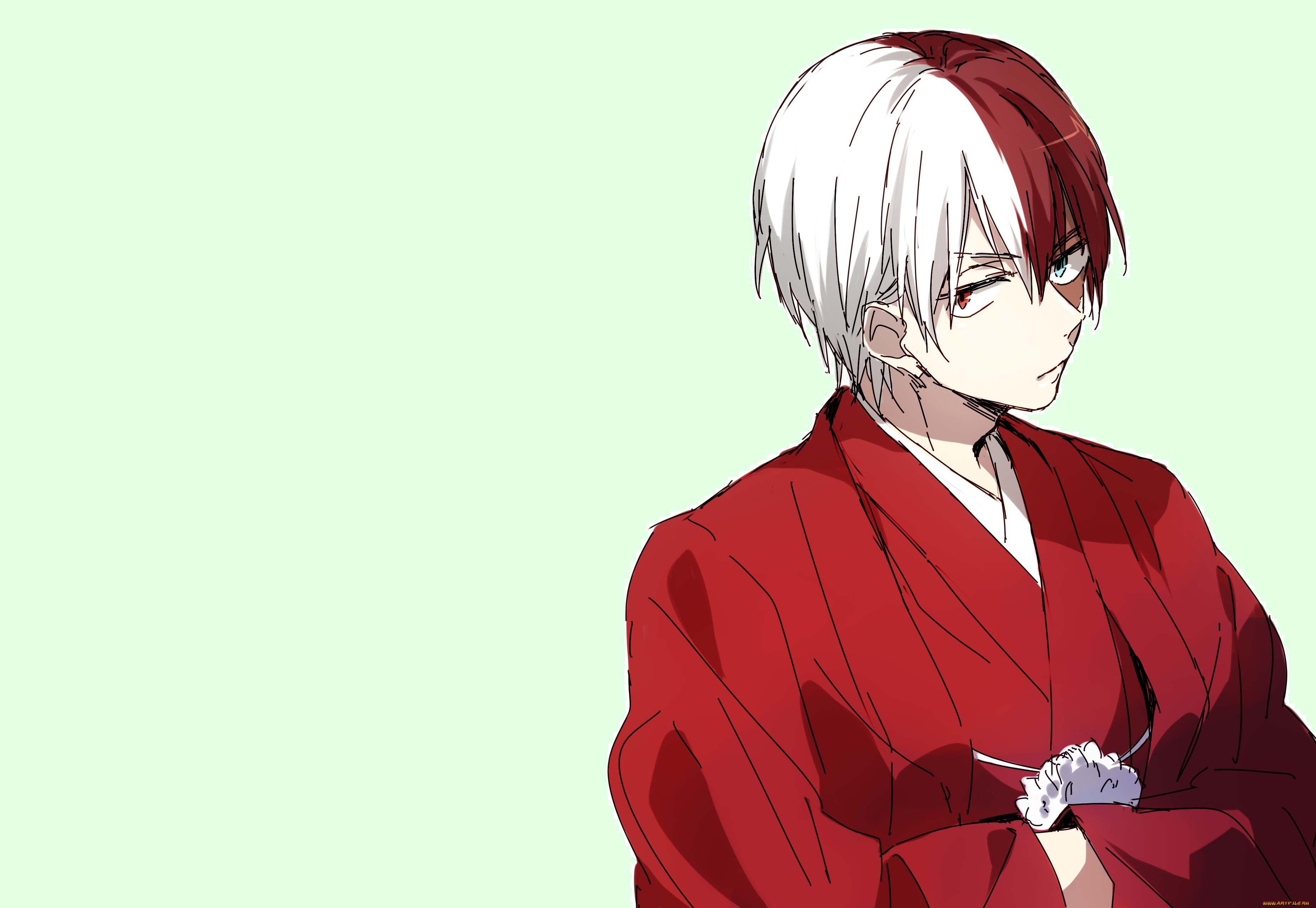 аниме, boku, no, hero, academia, todoroki, shouto