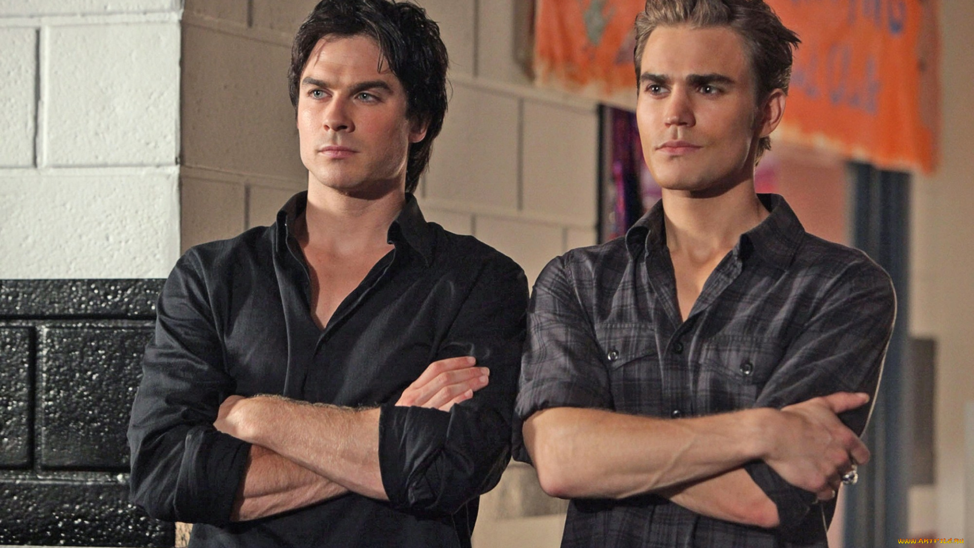 кино, фильмы, the, vampire, diaries, paul, wesley, ian, somerhalder