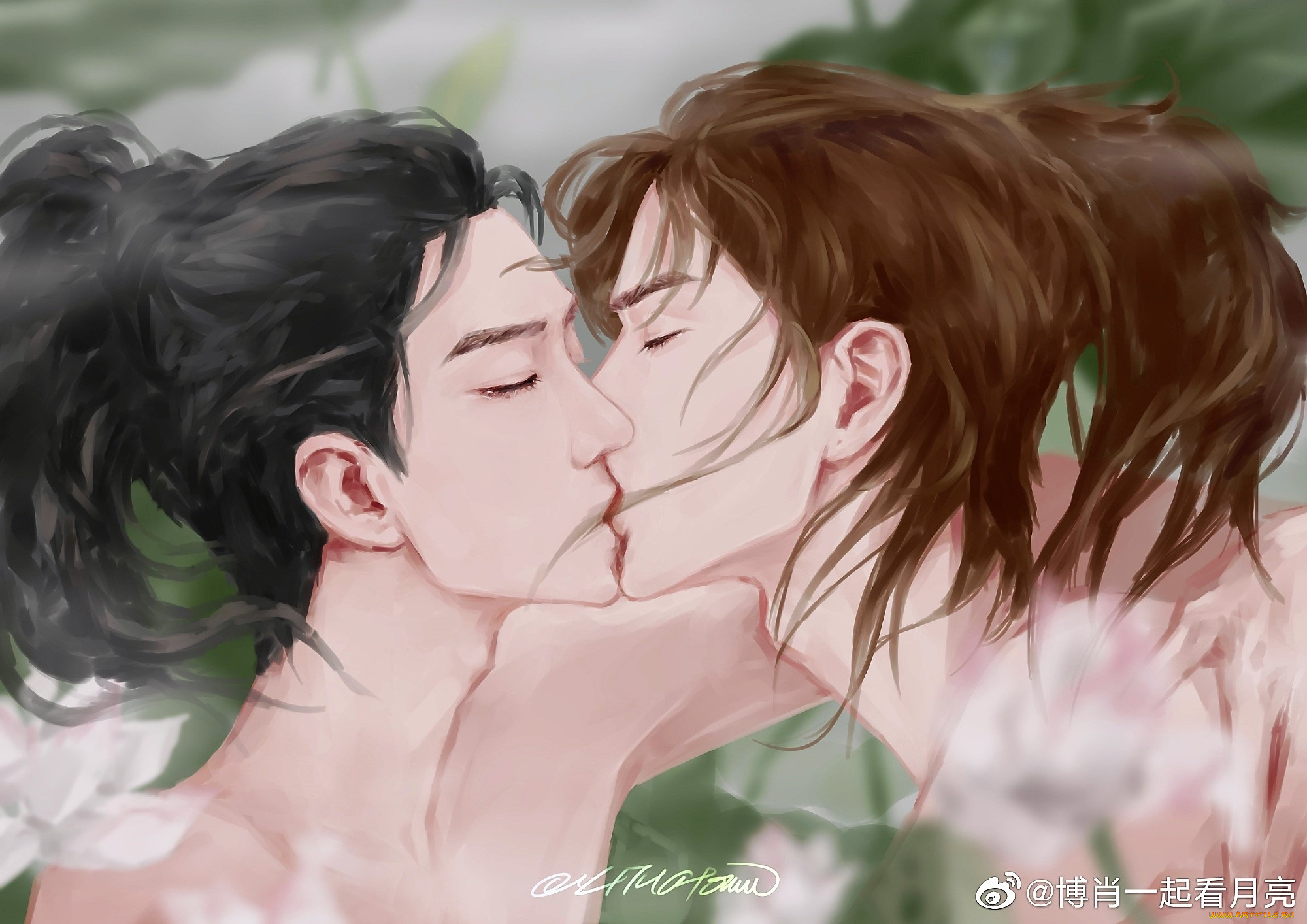 Bjyxszd/YIZHAN. Эстетичные обои с поцелуями. Wangxian kissing. Идею на тему поцелуи на обои.