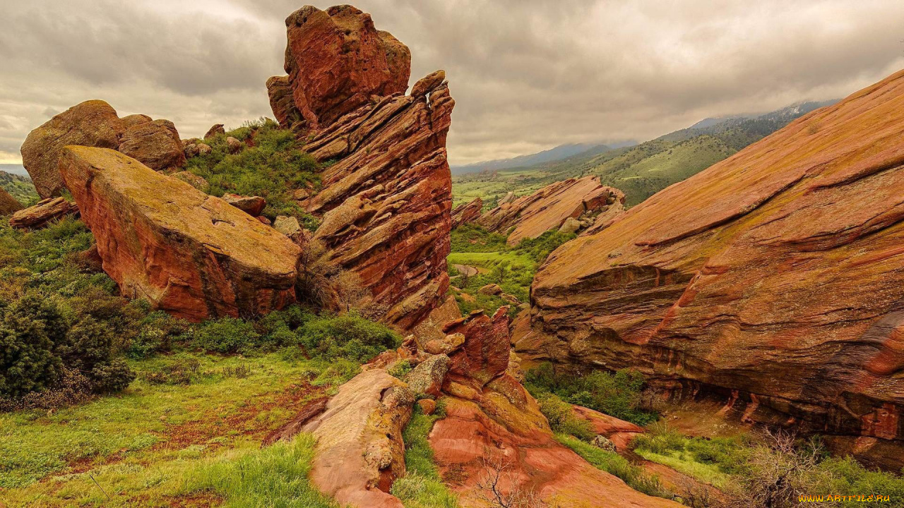 red, rocks, park, colorado, природа, горы, red, rocks, park