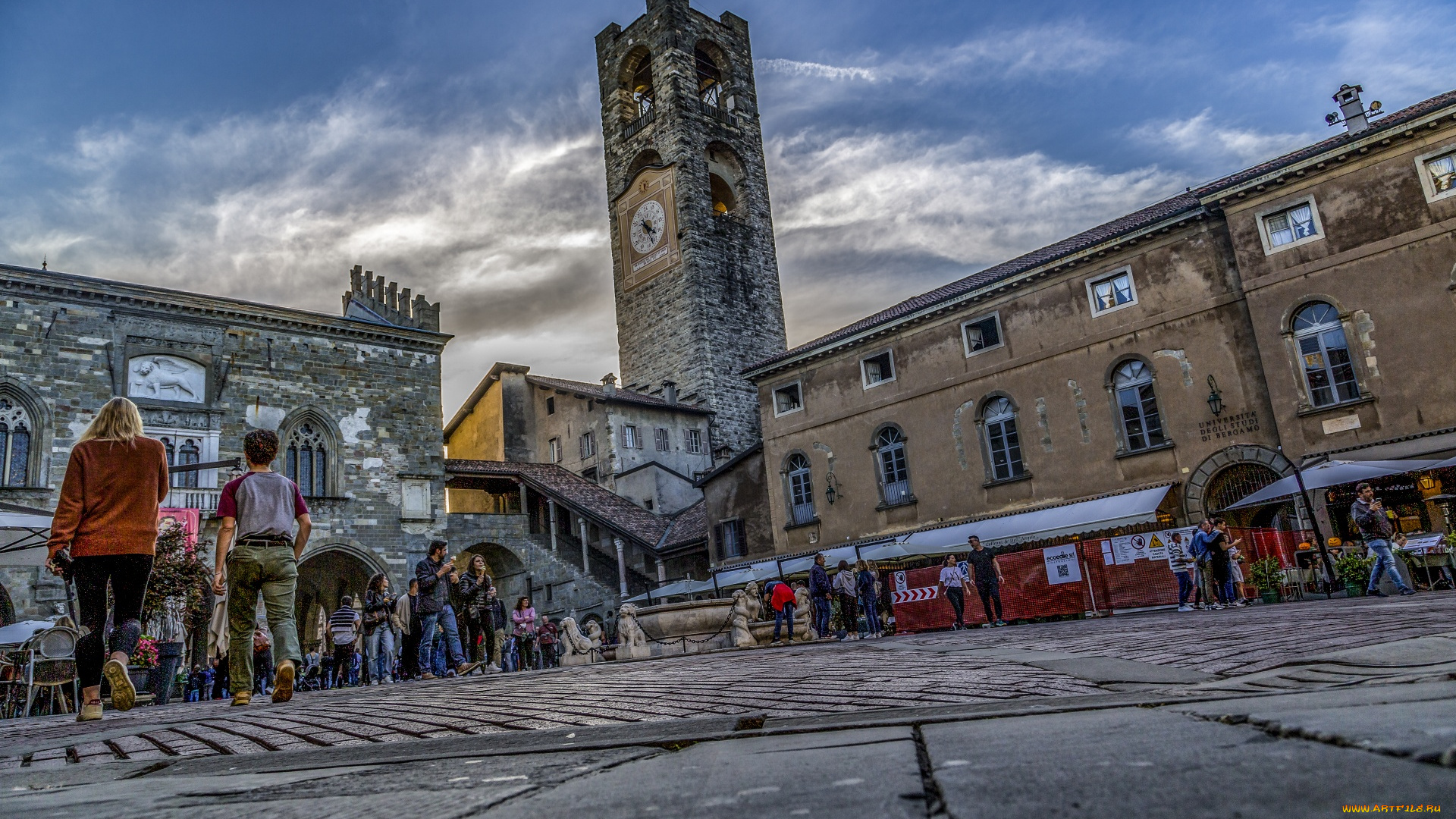 bergamo, italy, города, -, улицы, , площади, , набережные