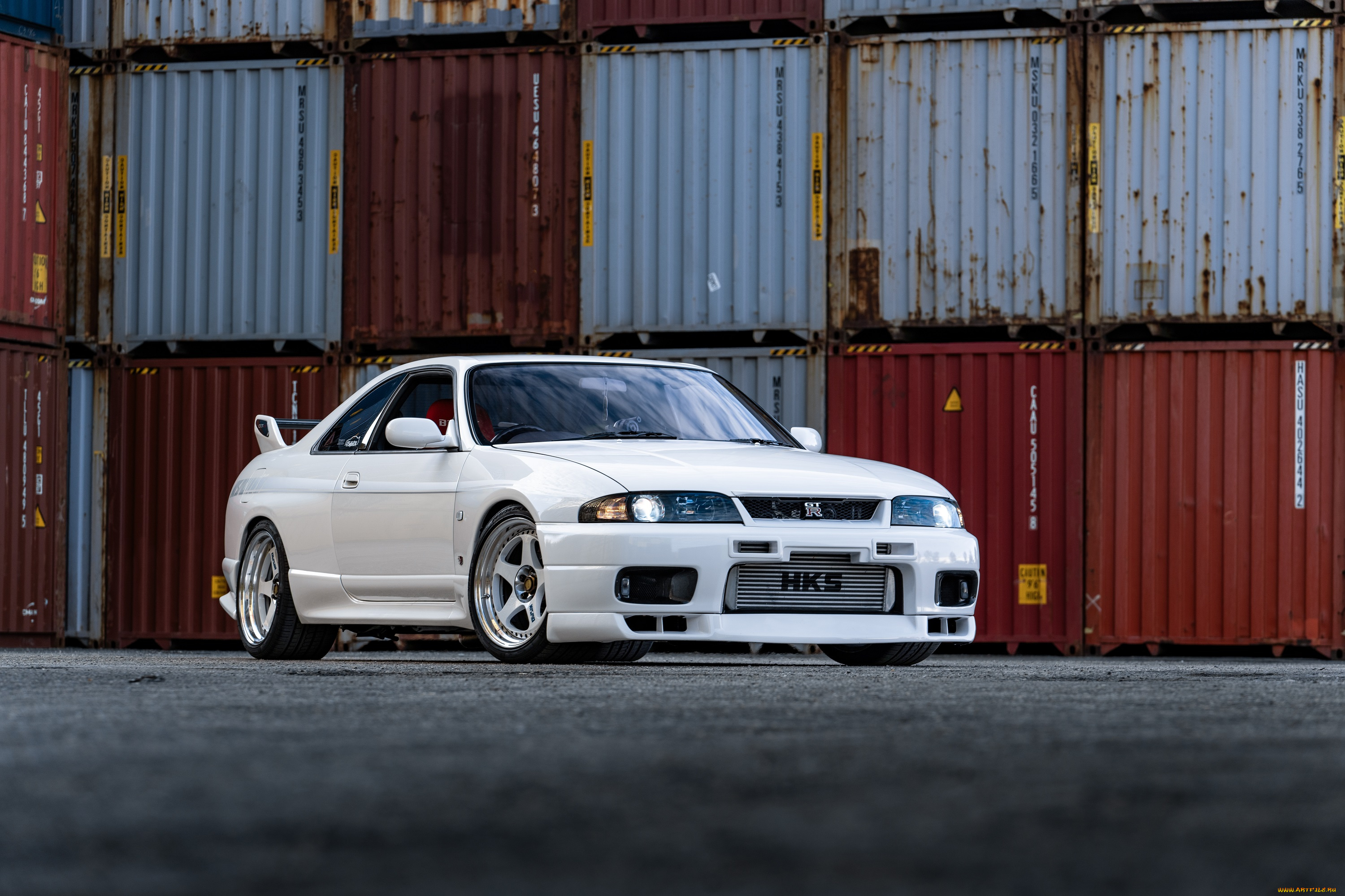 автомобили, nissan, datsun, white, skyline, r33, containers