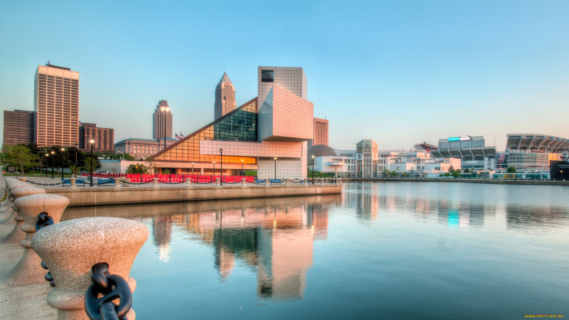 cleveland, города, улицы, площади, набережные