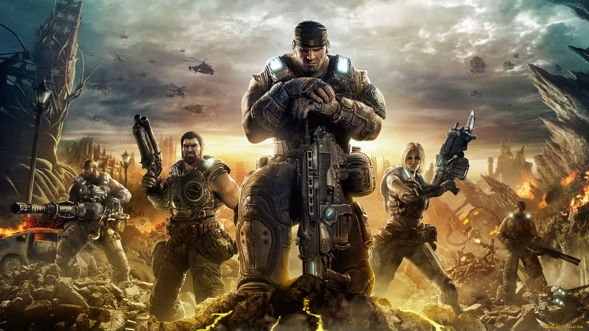 gears, of, war, видео, игры