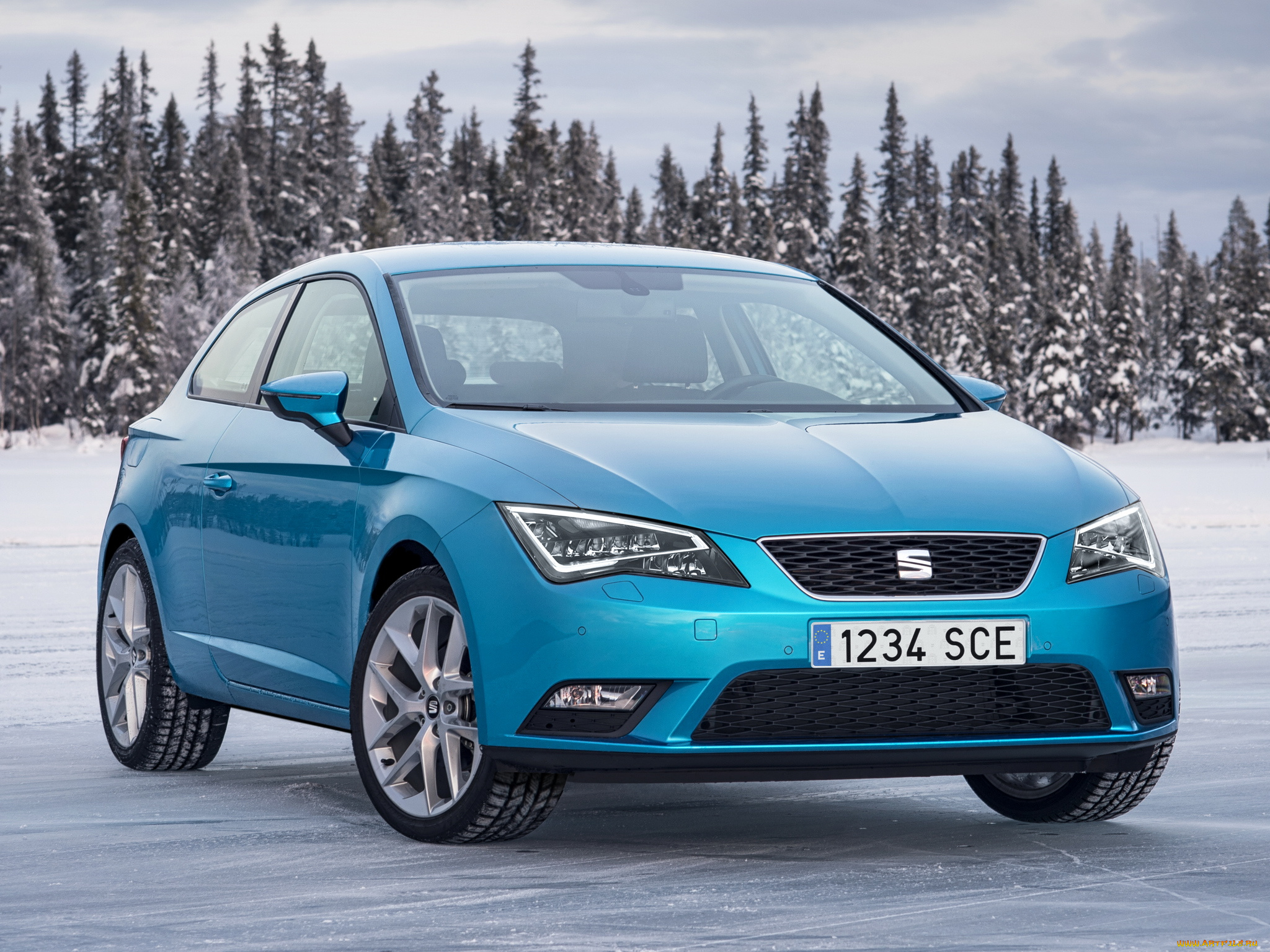 автомобили, seat, leon, синий, 2013, sc