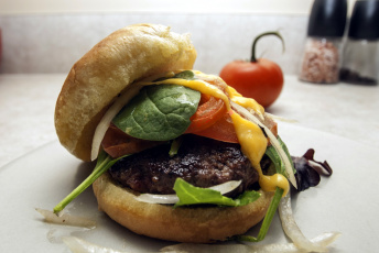 Картинка еда бутерброды +гамбургеры +канапе булочка котлета горчица гамбургер