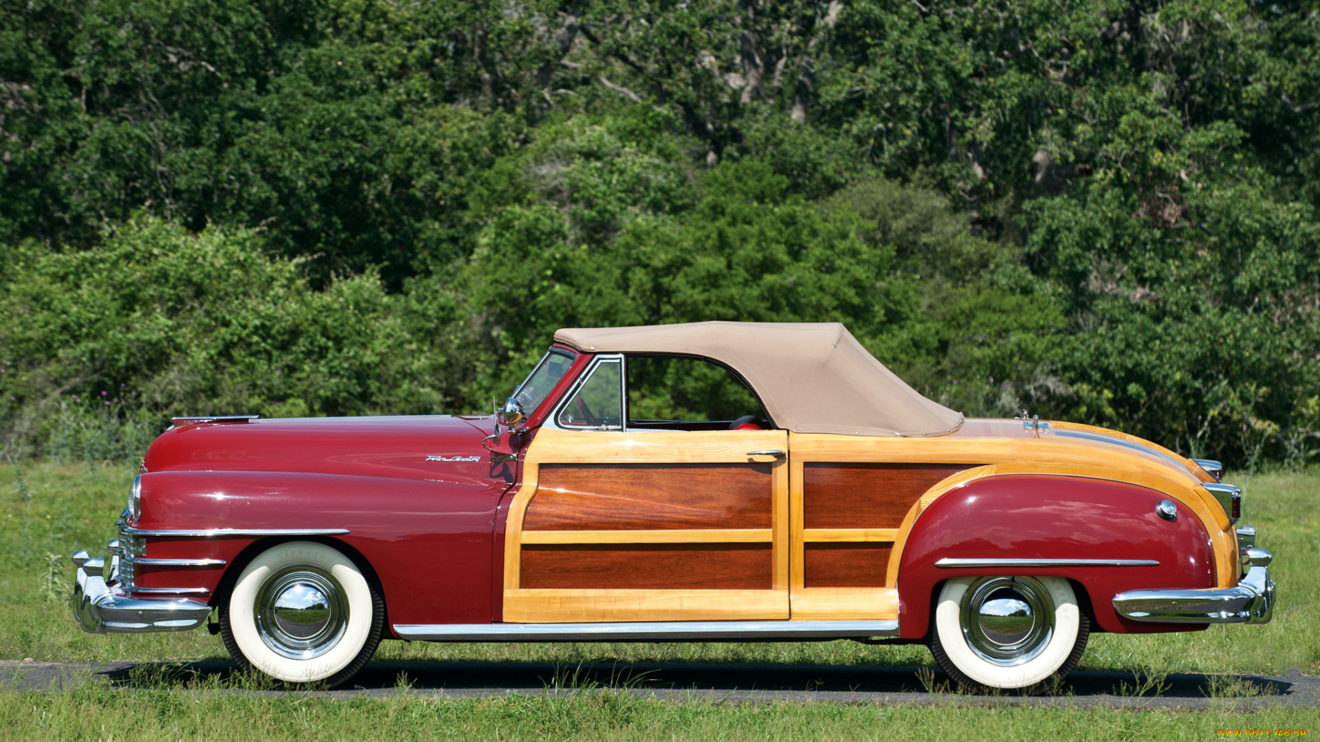 chrysler, town, &, country, convertible, 1946, автомобили, chrysler, 1946, convertible, country, town