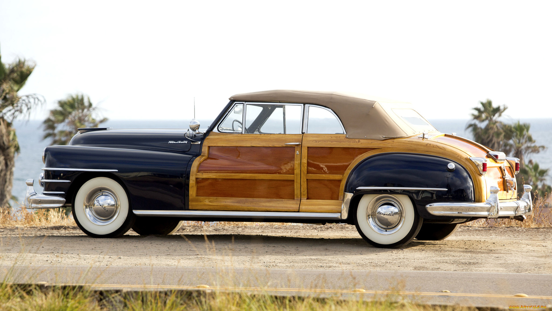 chrysler, town, &, country, convertible, 1947, автомобили, chrysler, 1947, convertible, town, country