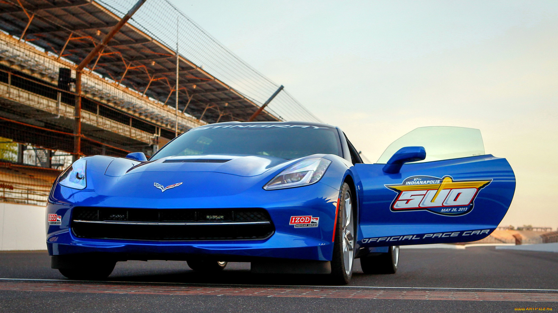 corvette, stingray, indy, 500, pace, car, 2013, автомобили, corvette, stingray, indy, 500, pace, car, 2013, blue
