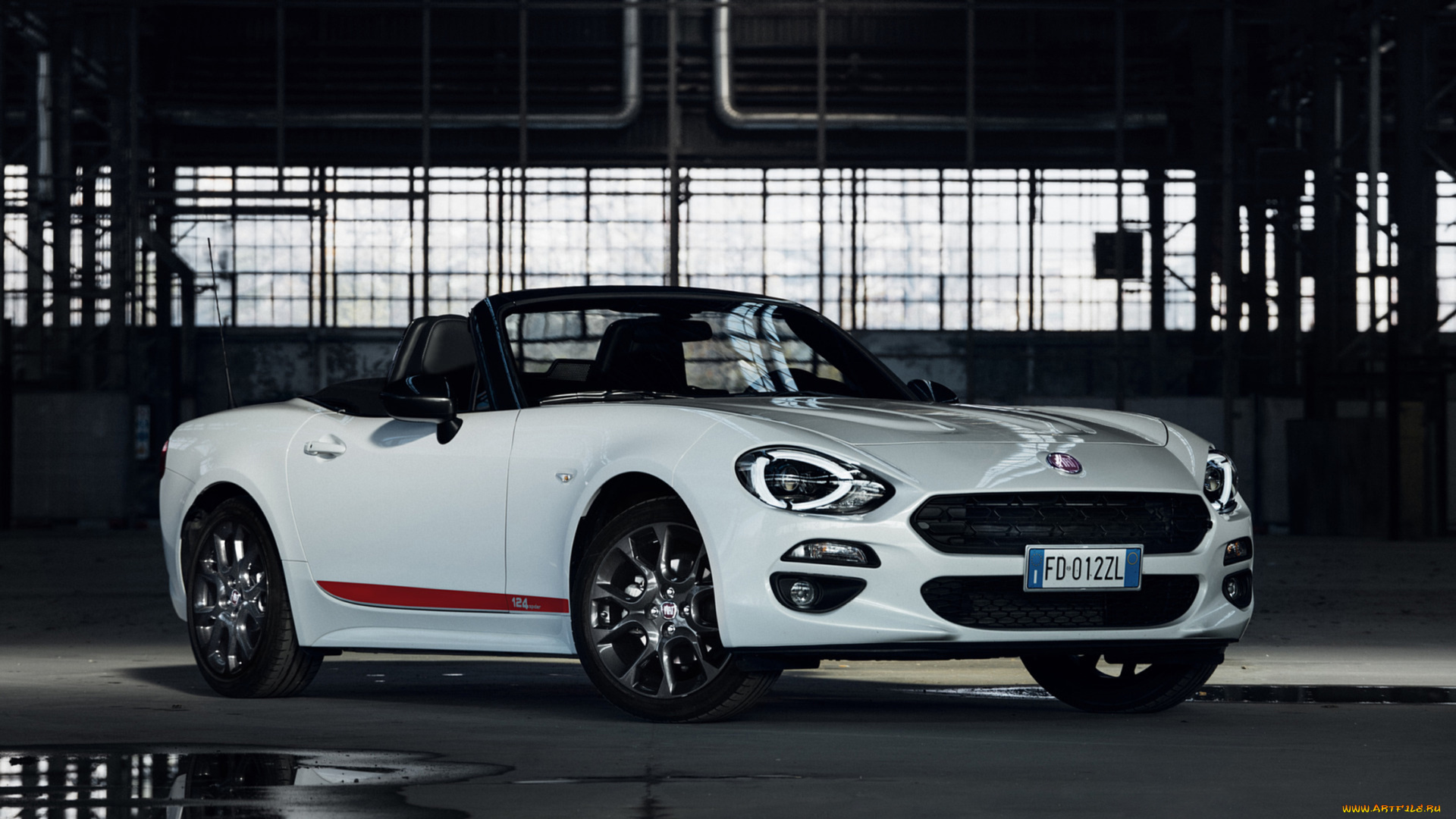 fiat, 124, spider, s-design, 2018, автомобили, fiat, 124, белый, 2018, s-design, spider