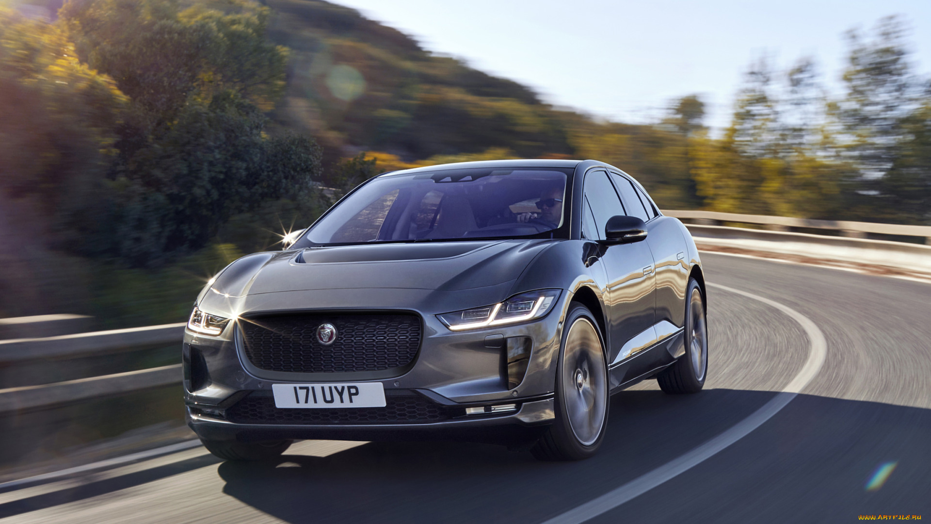 jaguar, i-pace, 2019, автомобили, jaguar, i-pace, 2019, серый, металлик