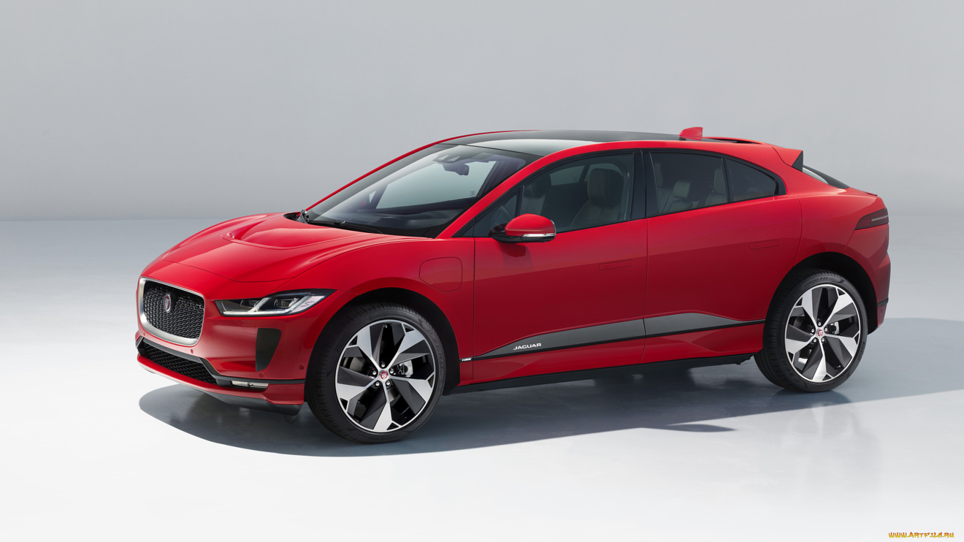 jaguar, i-pace, 2019, автомобили, jaguar, i-pace, 2019, красный