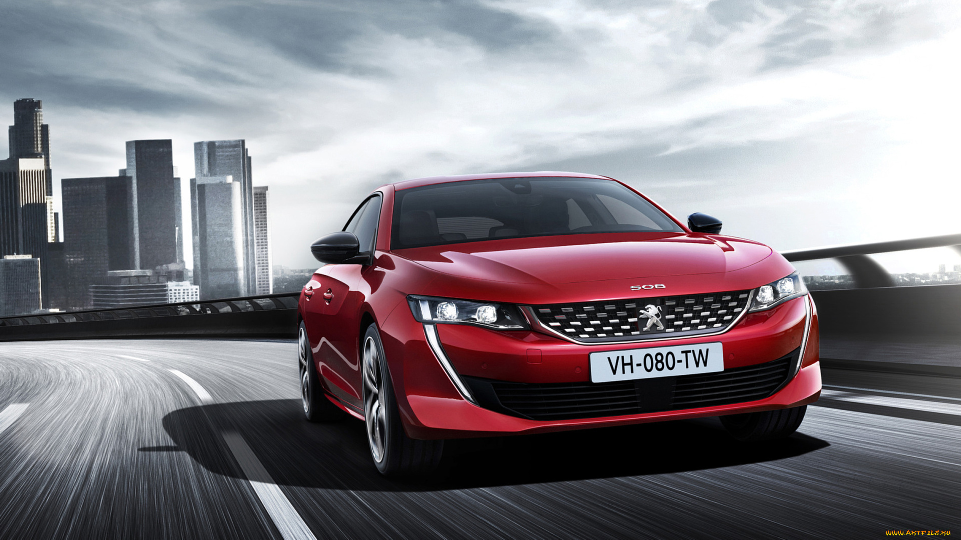 peugeot, 508, gt, 2019, автомобили, peugeot, красный, 2019, gt, 508