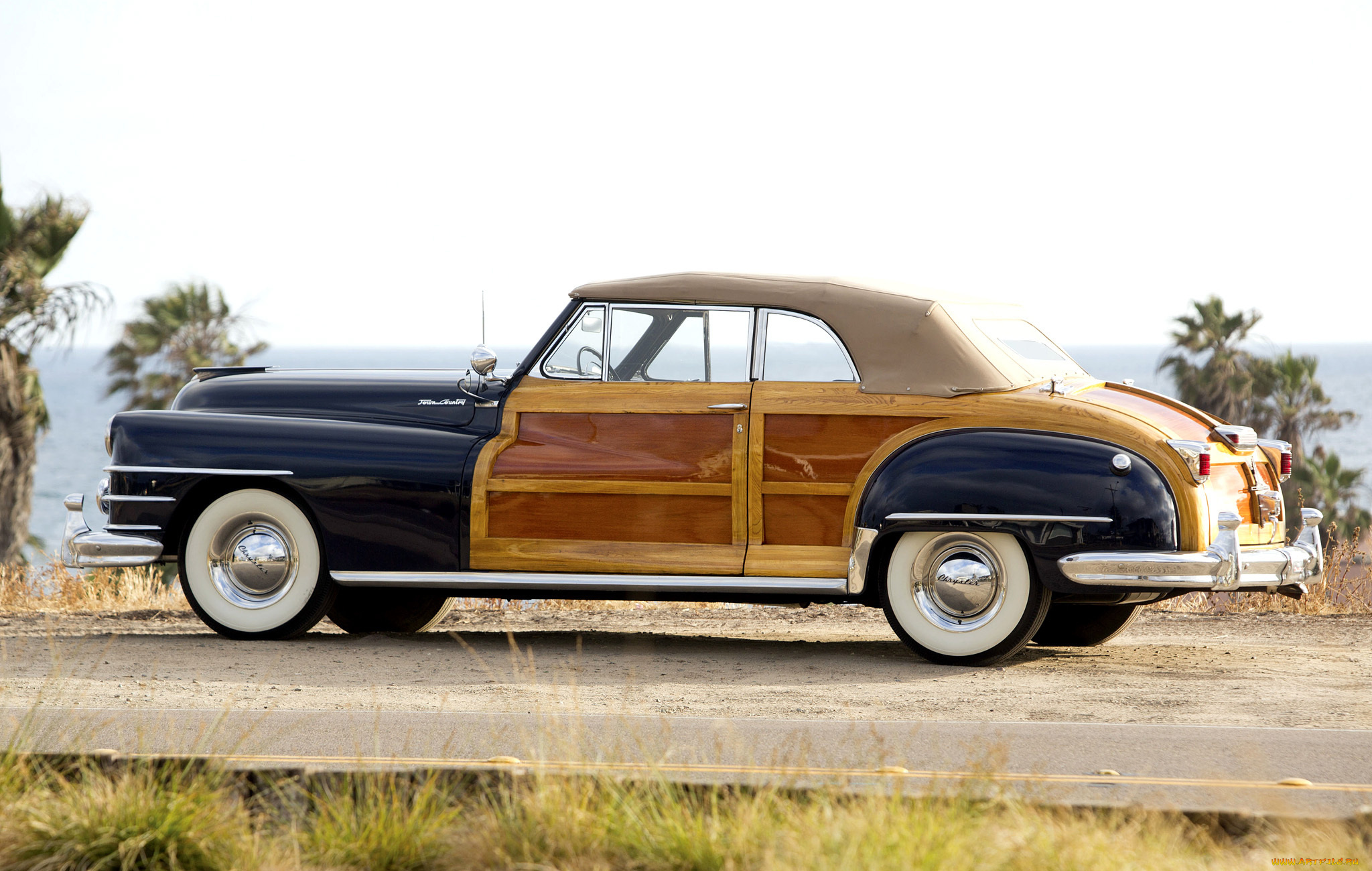 chrysler, town, &, country, convertible, 1947, автомобили, chrysler, 1947, convertible, town, country