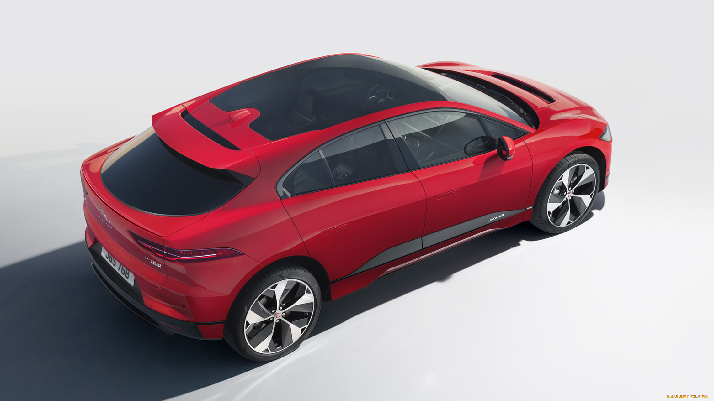 jaguar, i-pace, 2019, автомобили, jaguar, i-pace, 2019, красный