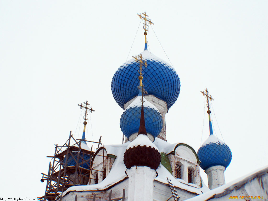 переславль, купола, владимирской, церкви, города, православные, монастыри