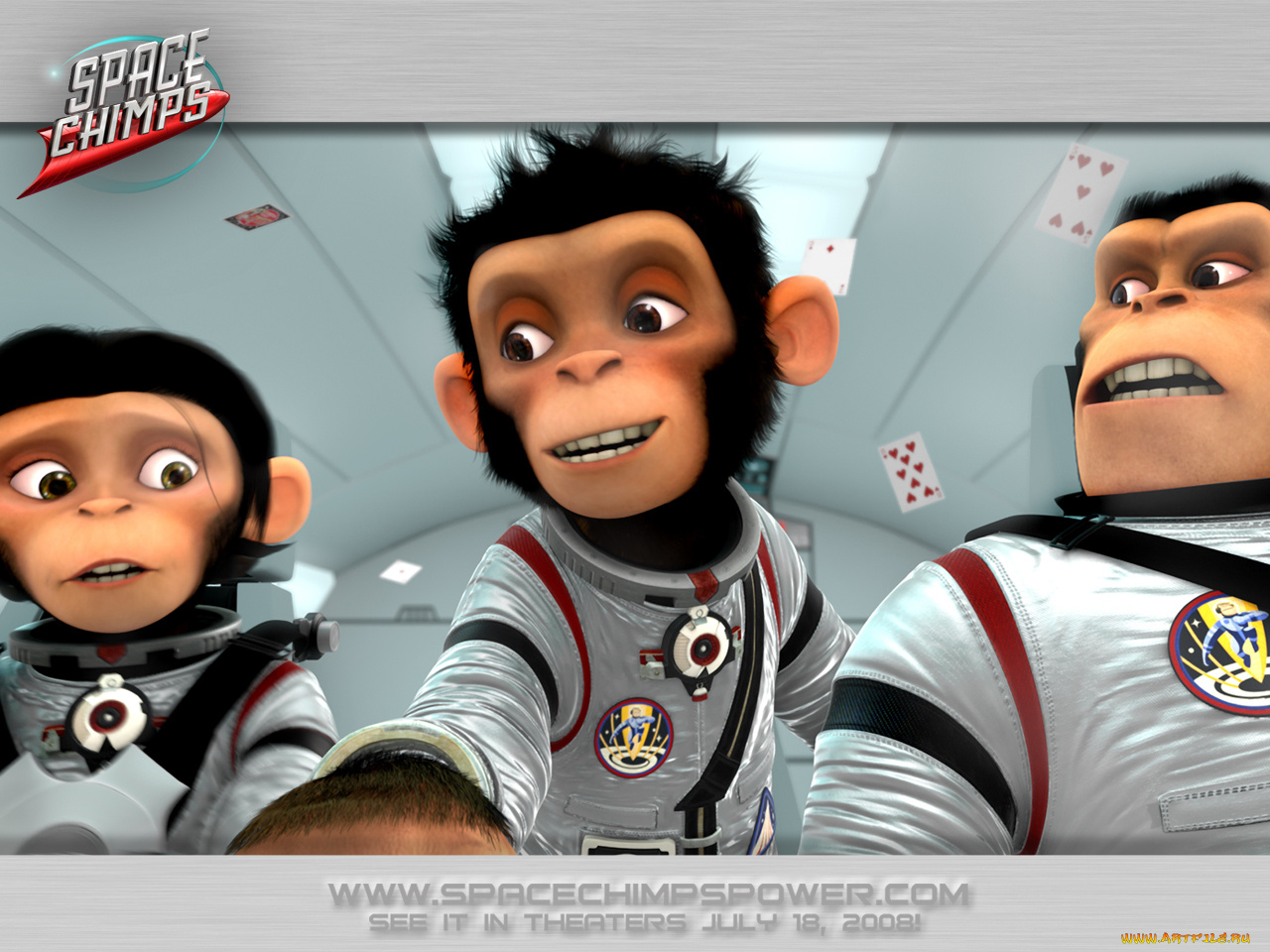 space, chimps, мультфильмы