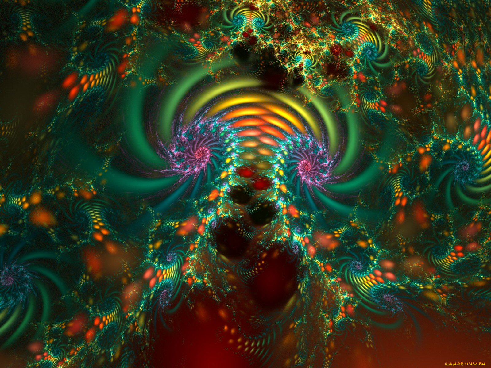 3д, графика, fractal, фракталы, цвета, узор, фон