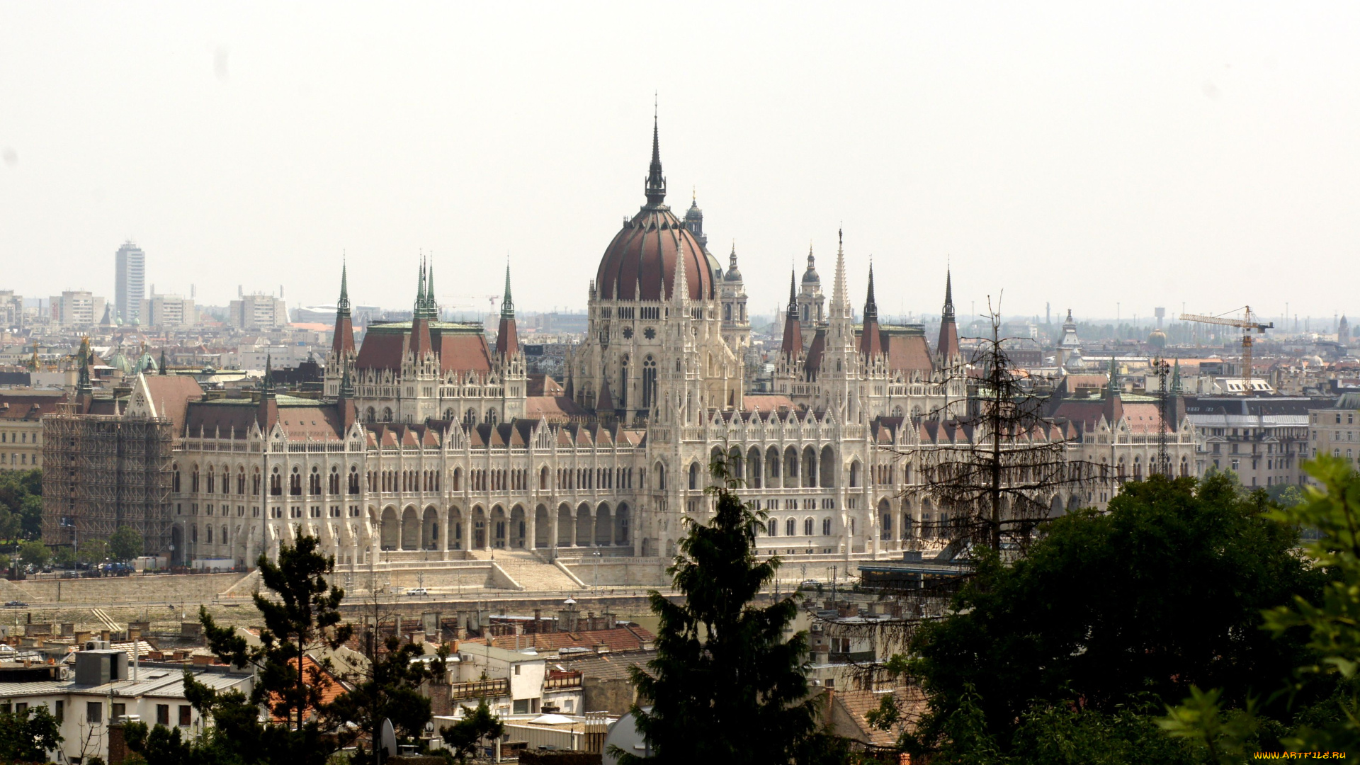 города, будапешт, венгрия, парламент, купол
