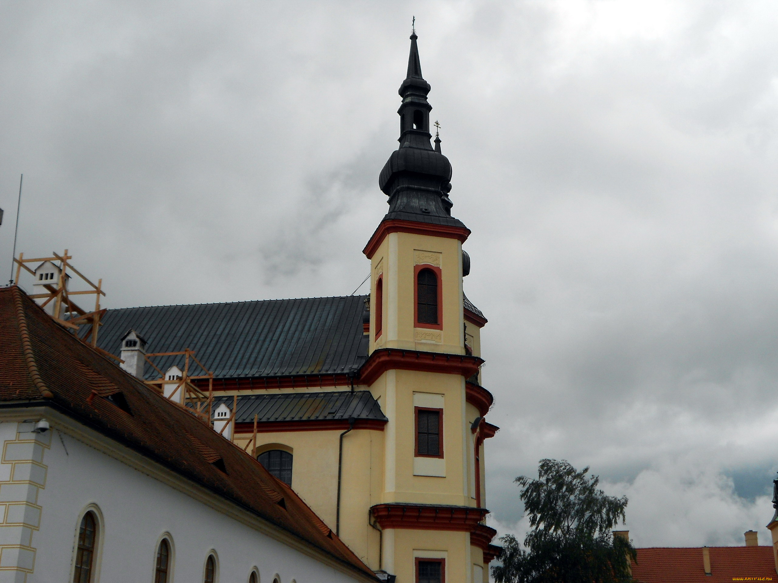 литомышль, Чехия, города, -, католические, соборы, , костелы, , аббатства, башня