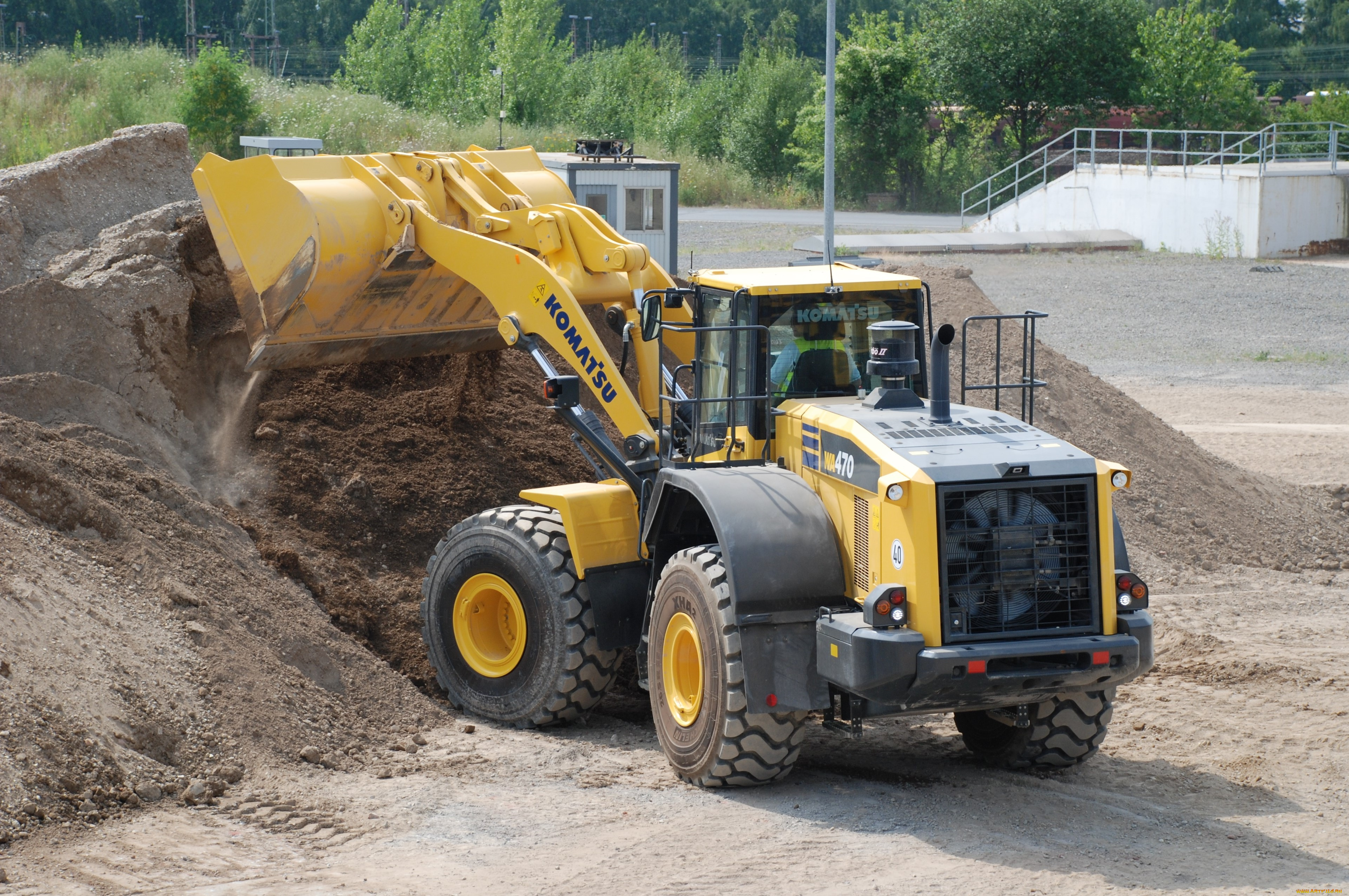 техника, фронтальные, погрузчики, komatsu