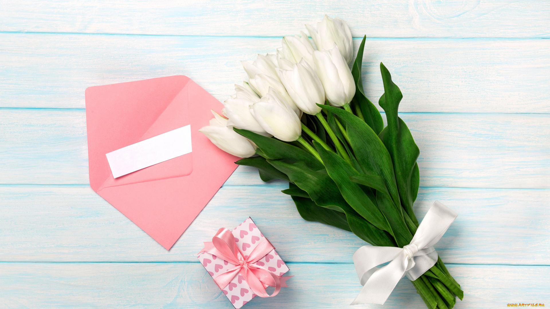 праздничные, подарки, и, коробочки, подарок, букет, love, romantic, tulips, valentine's, day, letter, день, валентина, gift, box, белые, тюльпаны