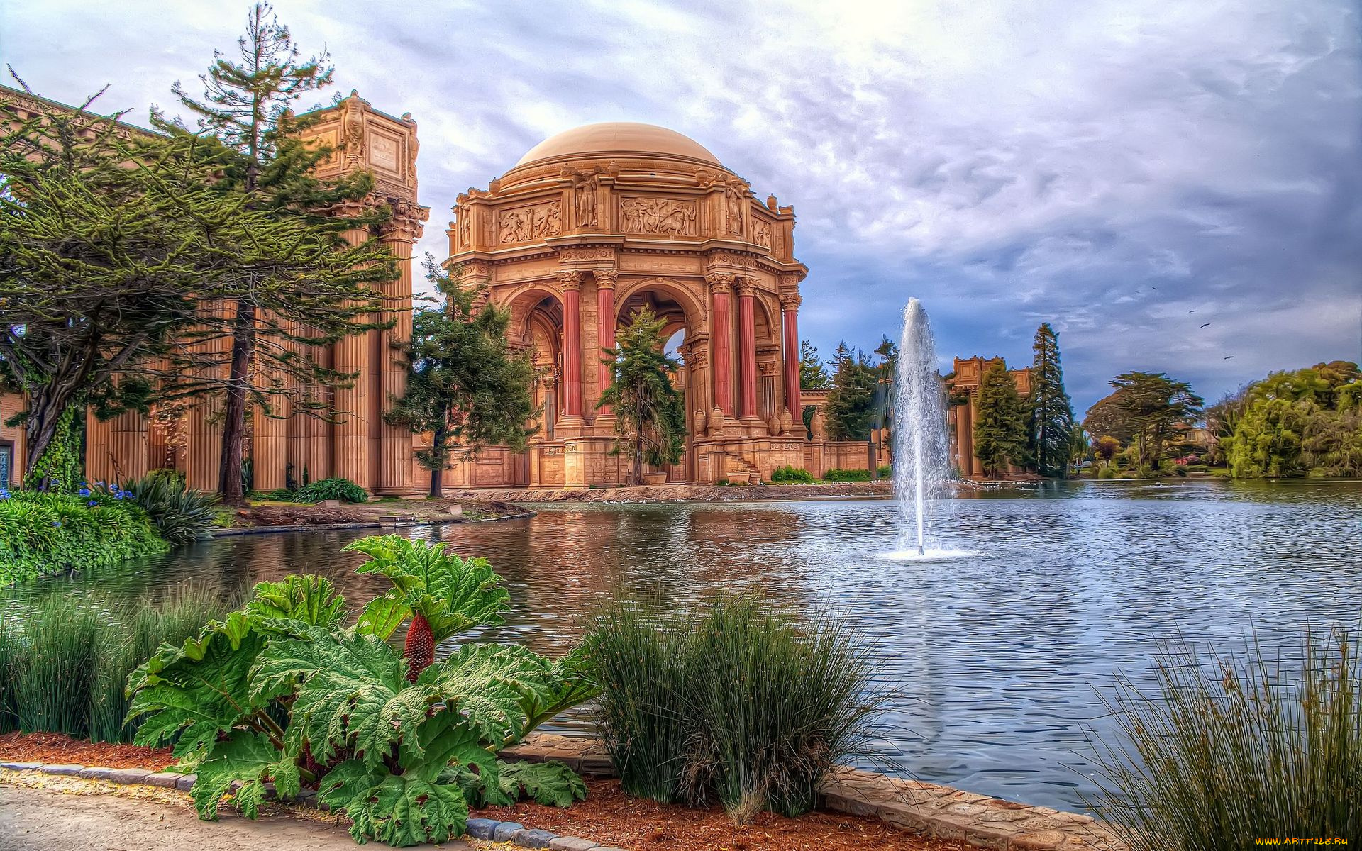 palace, of, fine, arts, san, francisco, ca, города, сан, франциско, сша