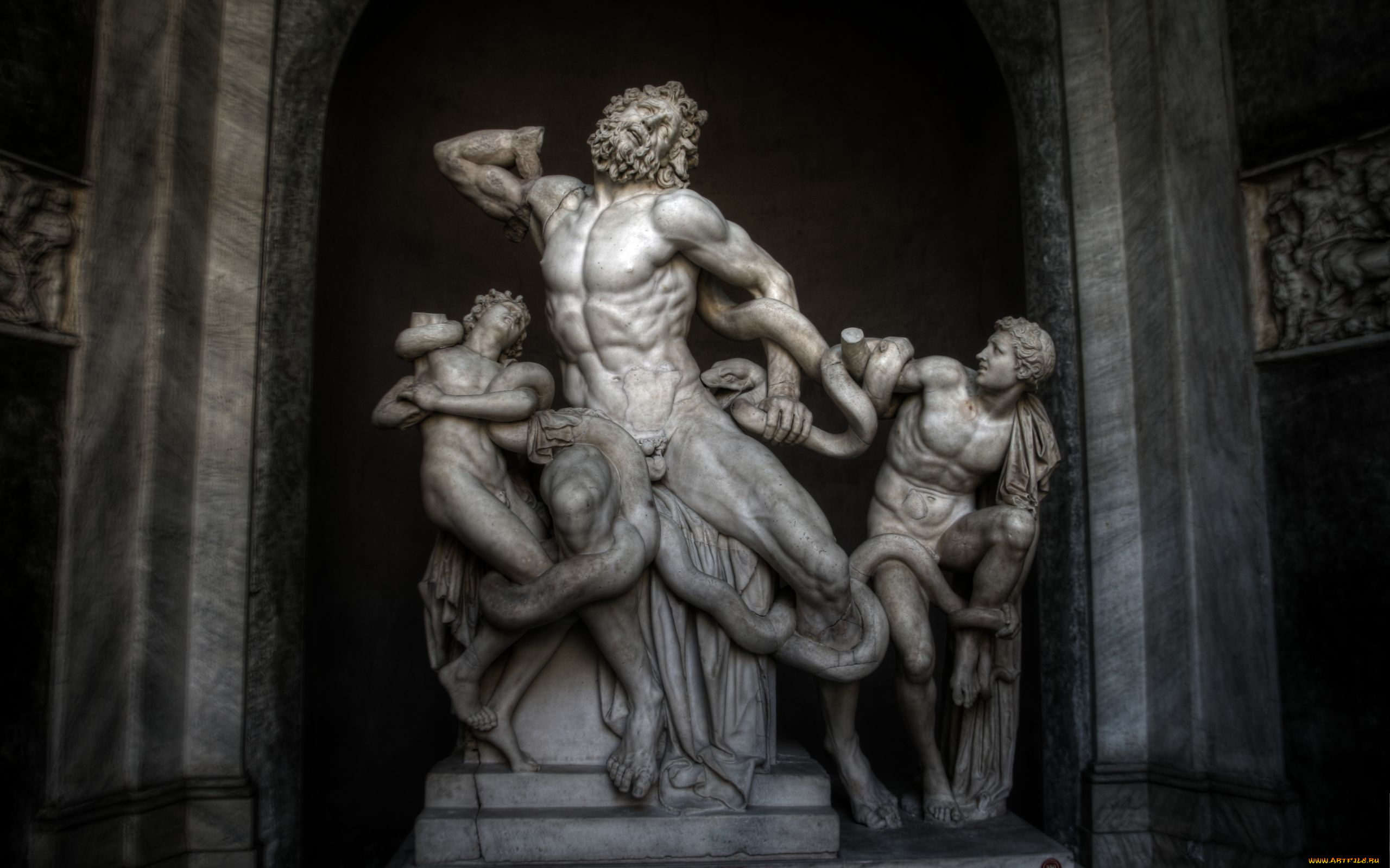 laocoon, and, his, sons, разное, рельефы, статуи, музейные, экспонаты