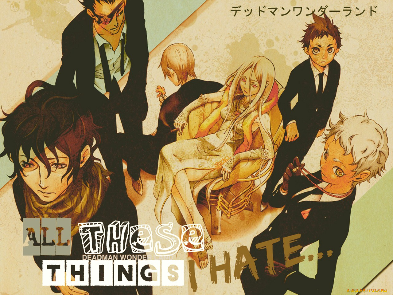 deadman, wonderland, аниме, igarashi, ganta, shiro, senji, kiyomasa, takami, yoh, karako, koshio